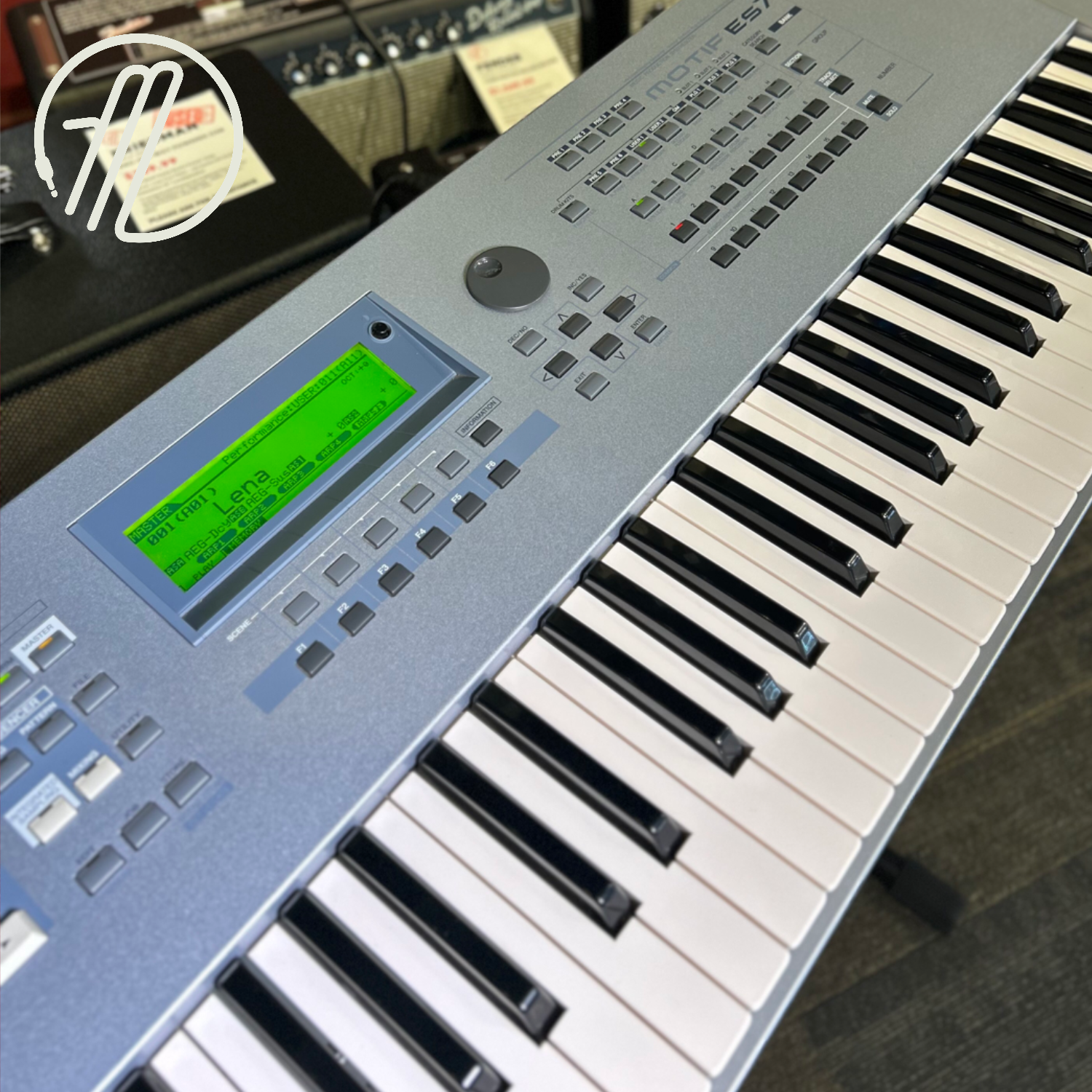 Yamaha Motif ES7 76 Note Synthesizer Keyboard w/Sustain Pedal and