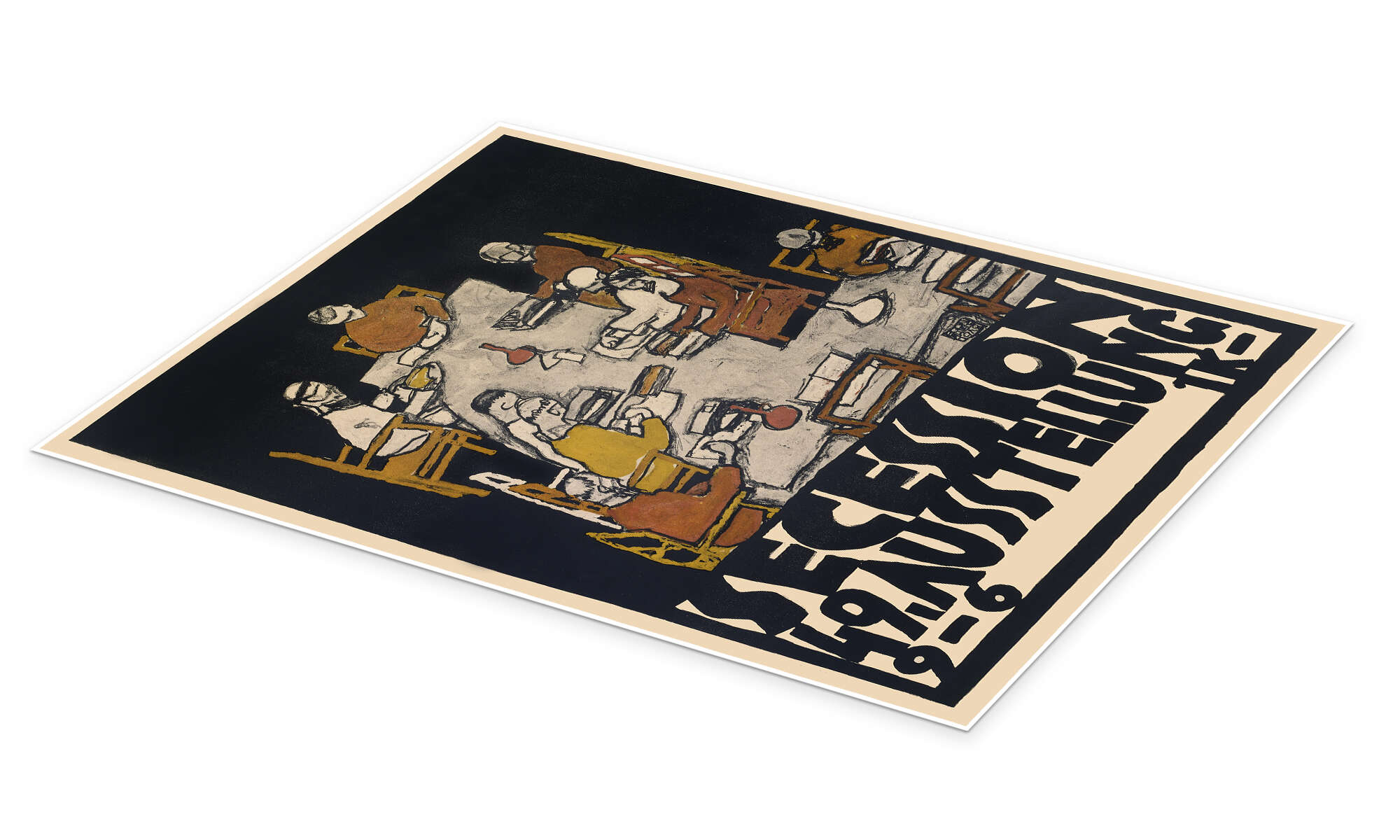 Wandbild „Secession 49. Ausstellung, 1918“ von Egon Schiele