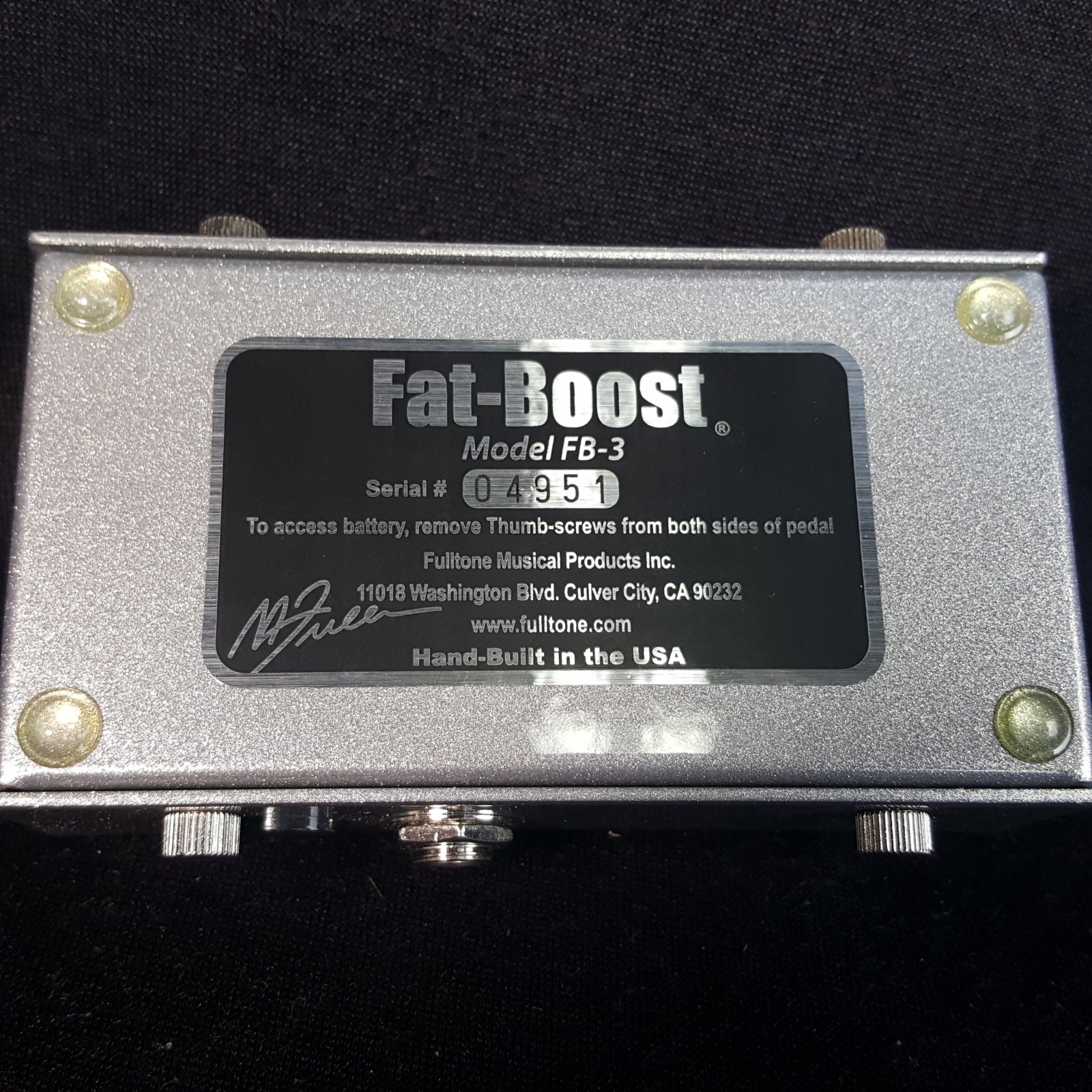 USED Fulltone Fat Boost FB-3 Pedal