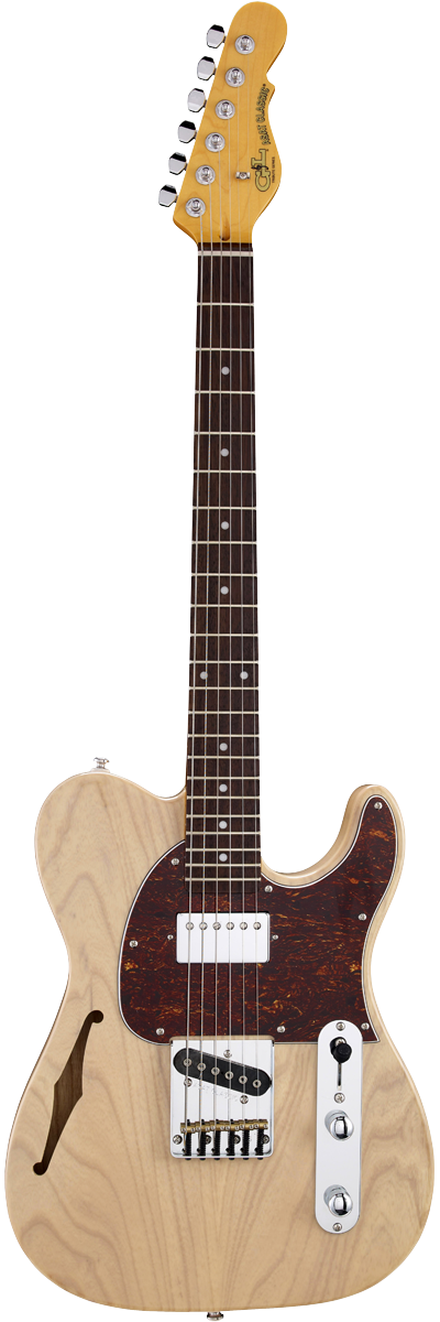 G&L ASAT Classic Bluesboy Semi-Hollow Electric Guitar in Natural