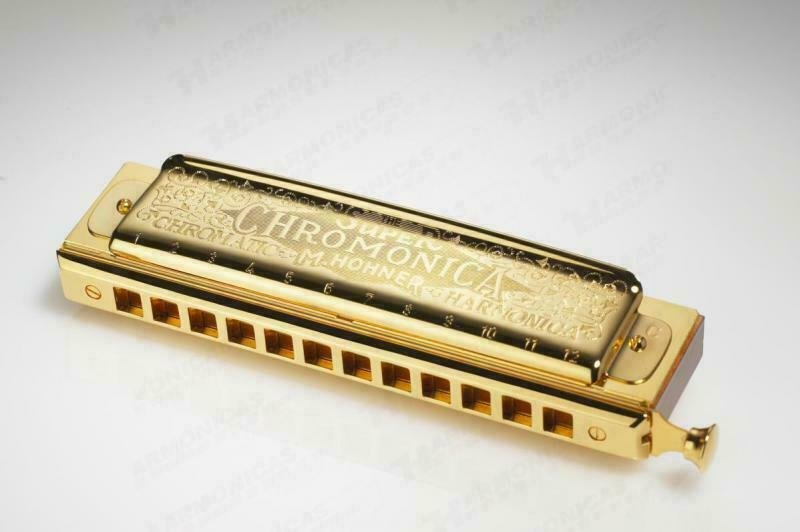 New Hohner Super Chromonica Gold Chromatic Harmonica Key of C