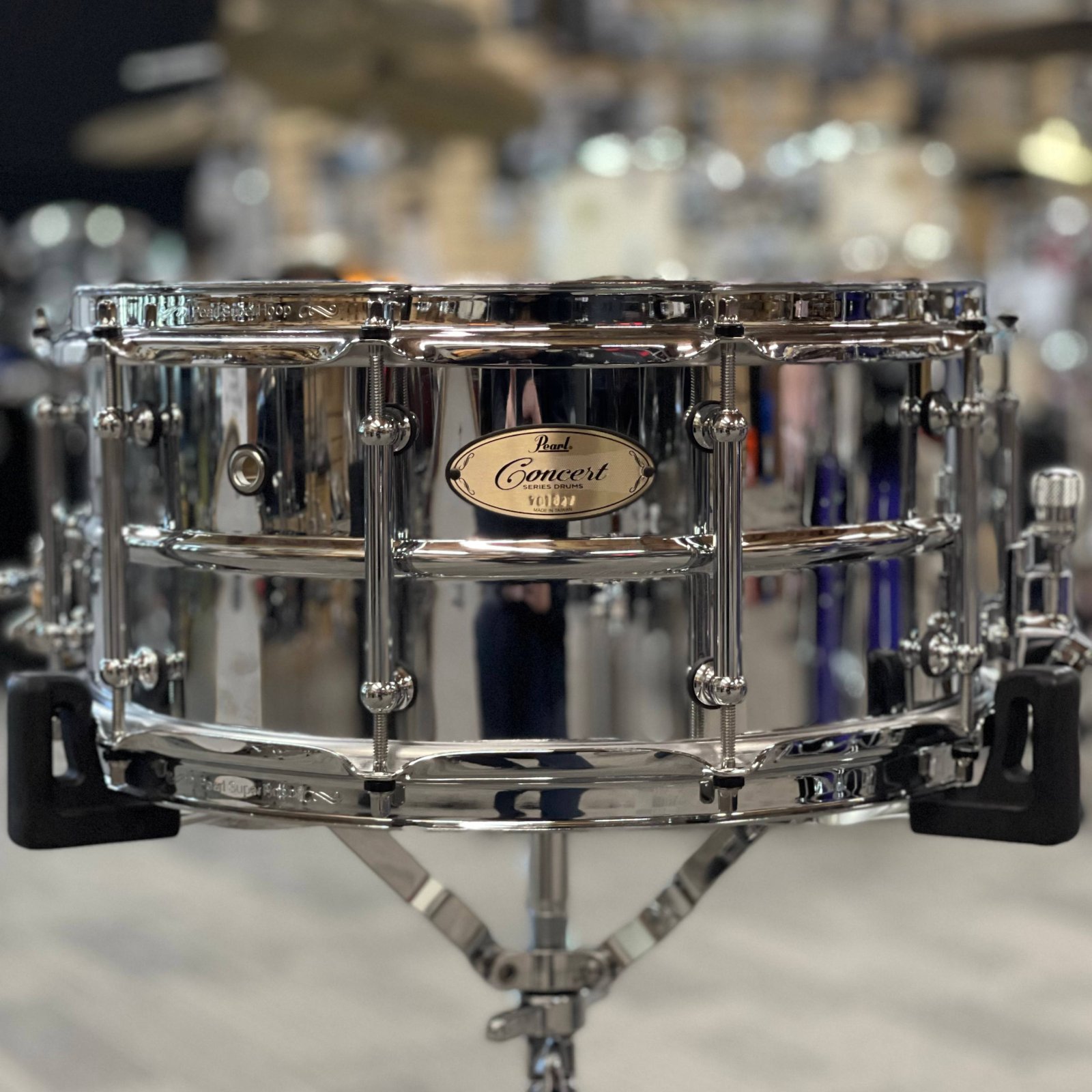 PEARL 14X6.5 CONCERT STEEL SNARE DRUM (CRS1465) - 633816697951