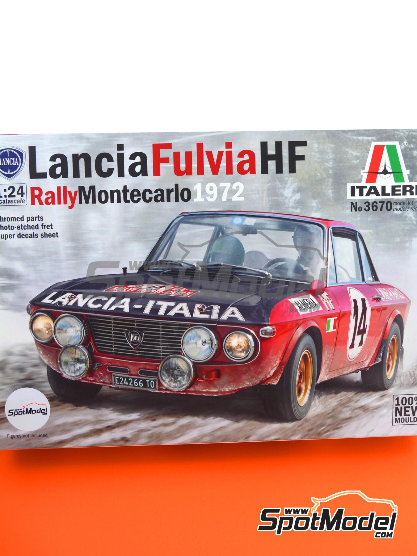 Italeri 3670: Car scale model kit 1/24 scale - Lancia Fulvia HF
