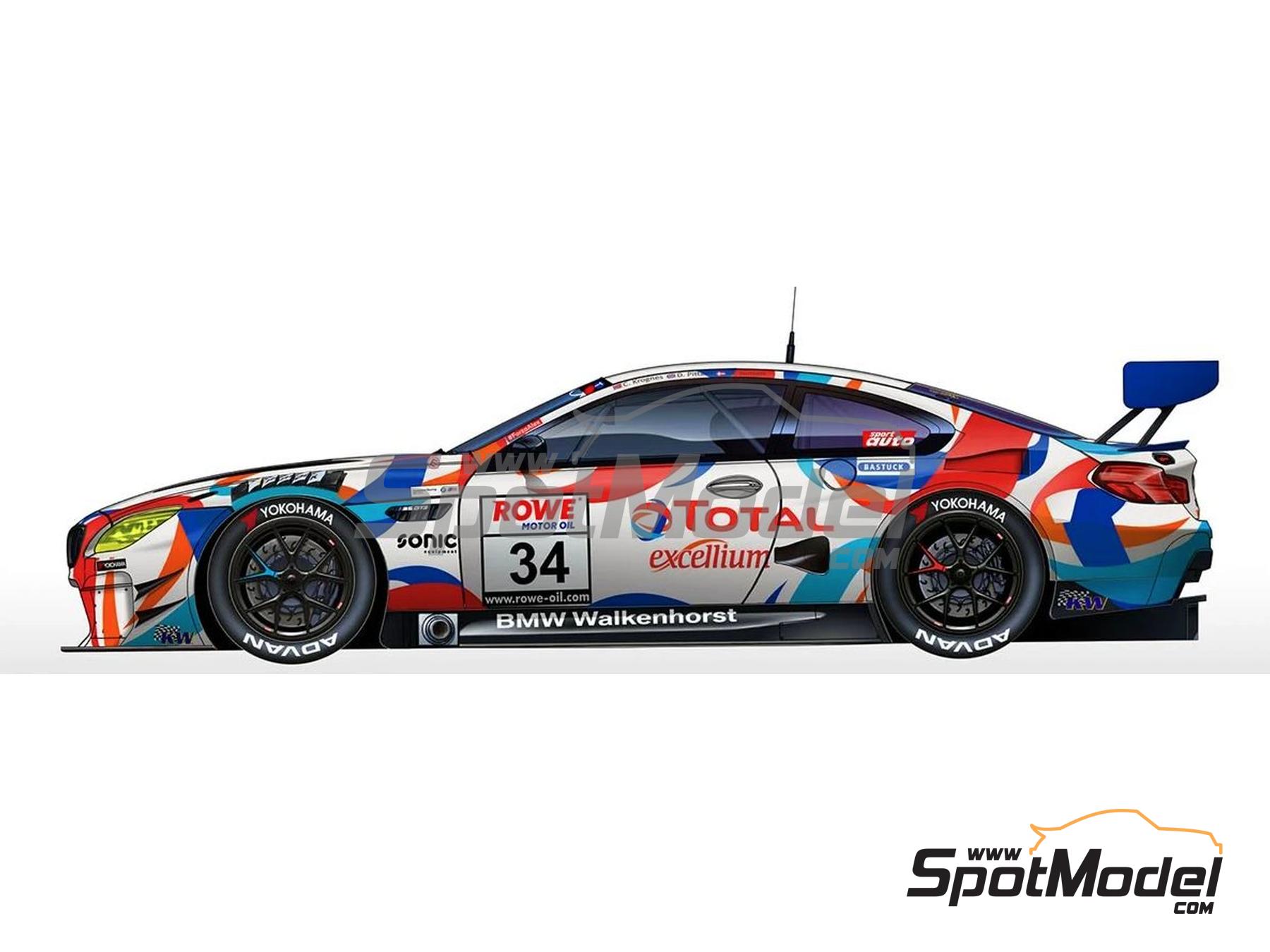 Nunu PN24042: Maqueta de coche escala 1/24 - BMW M6 GT3 Equipo