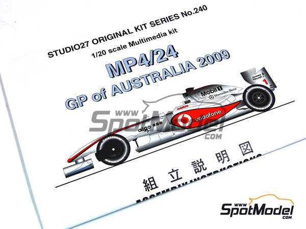 Studio27 FK20240: Car scale model kit 1/20 scale - McLaren MP4/24