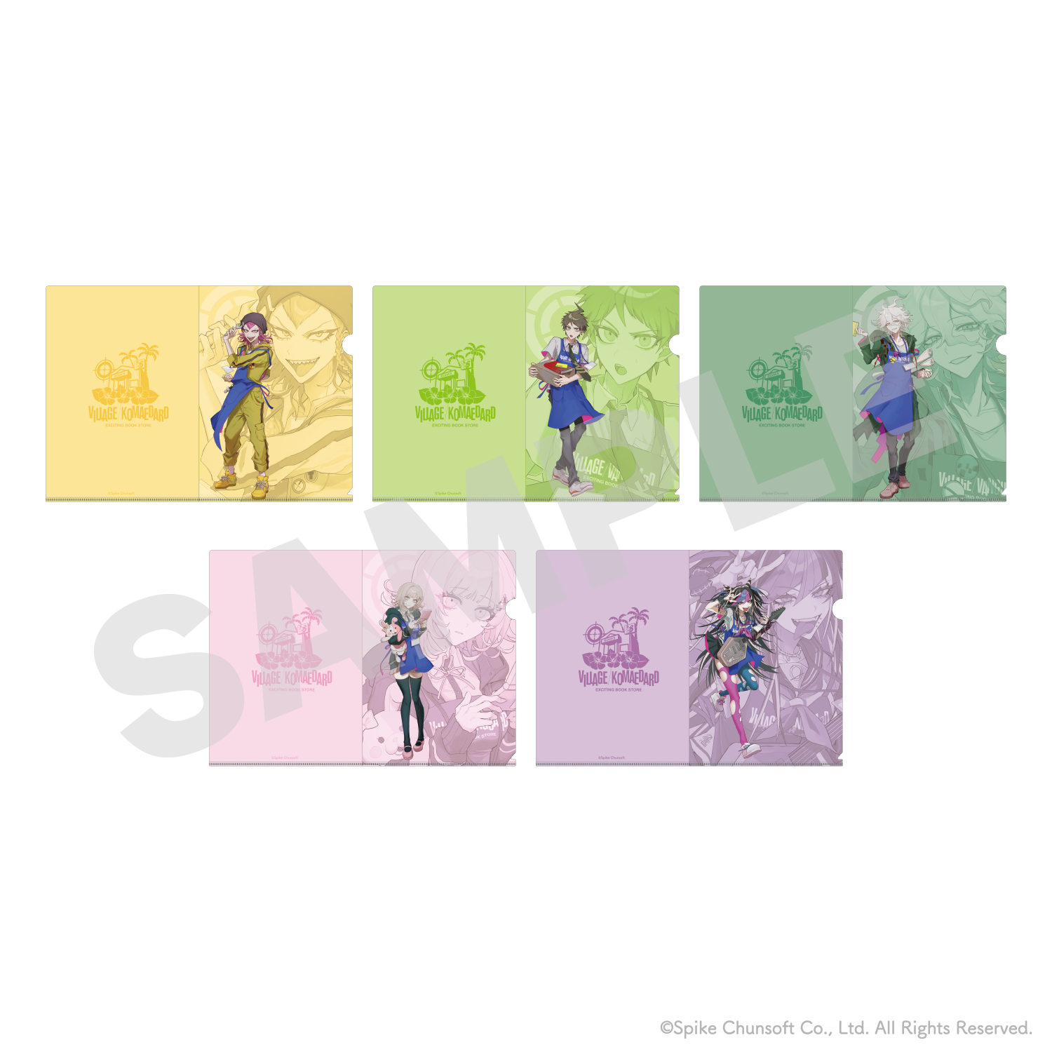 クリアファイル 全5種 | 株式会社スパイク・チュンソフト