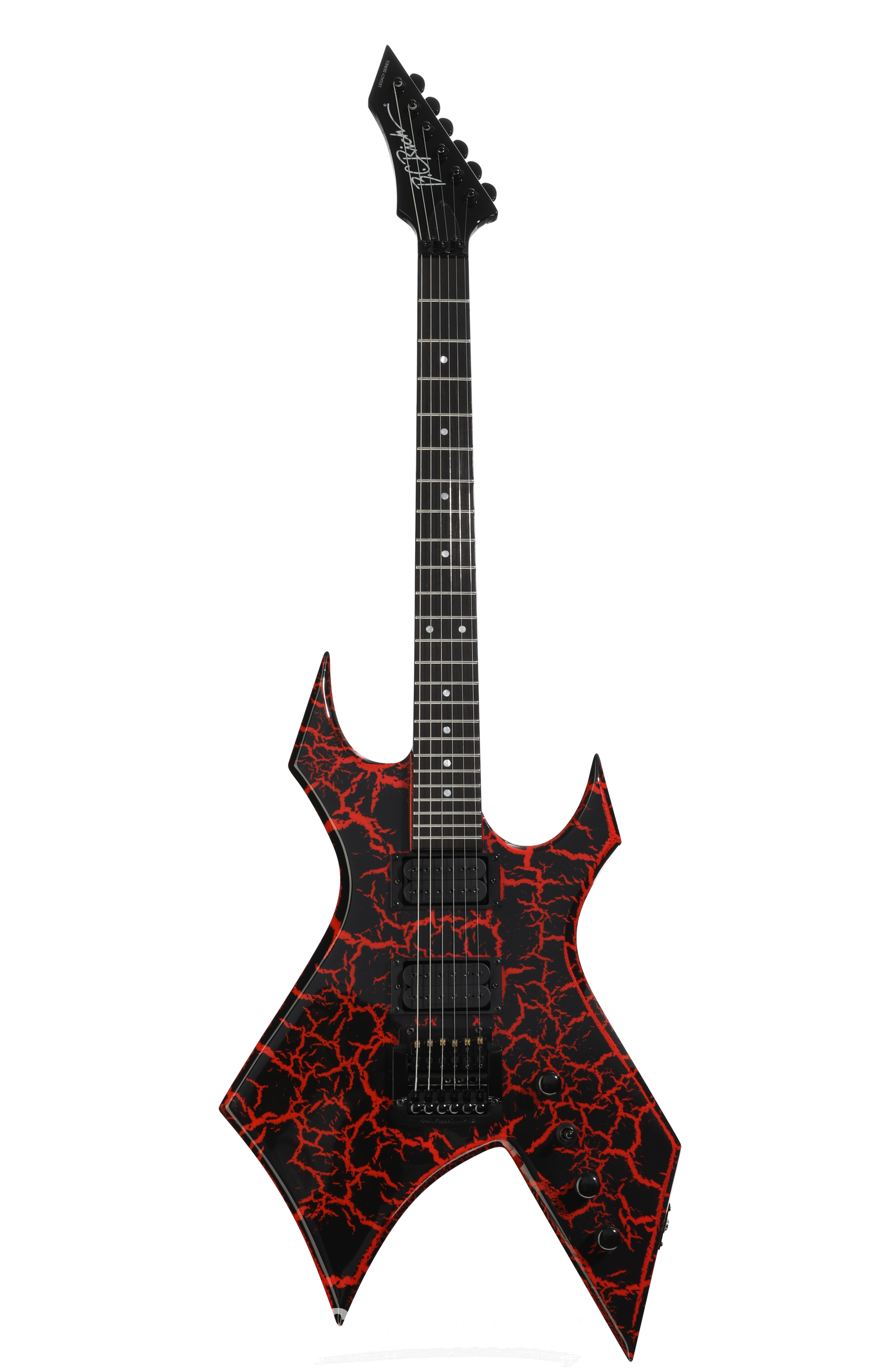 B.C. Rich Warlock Legacy Electric Guitar - Red Crackle, Kahler