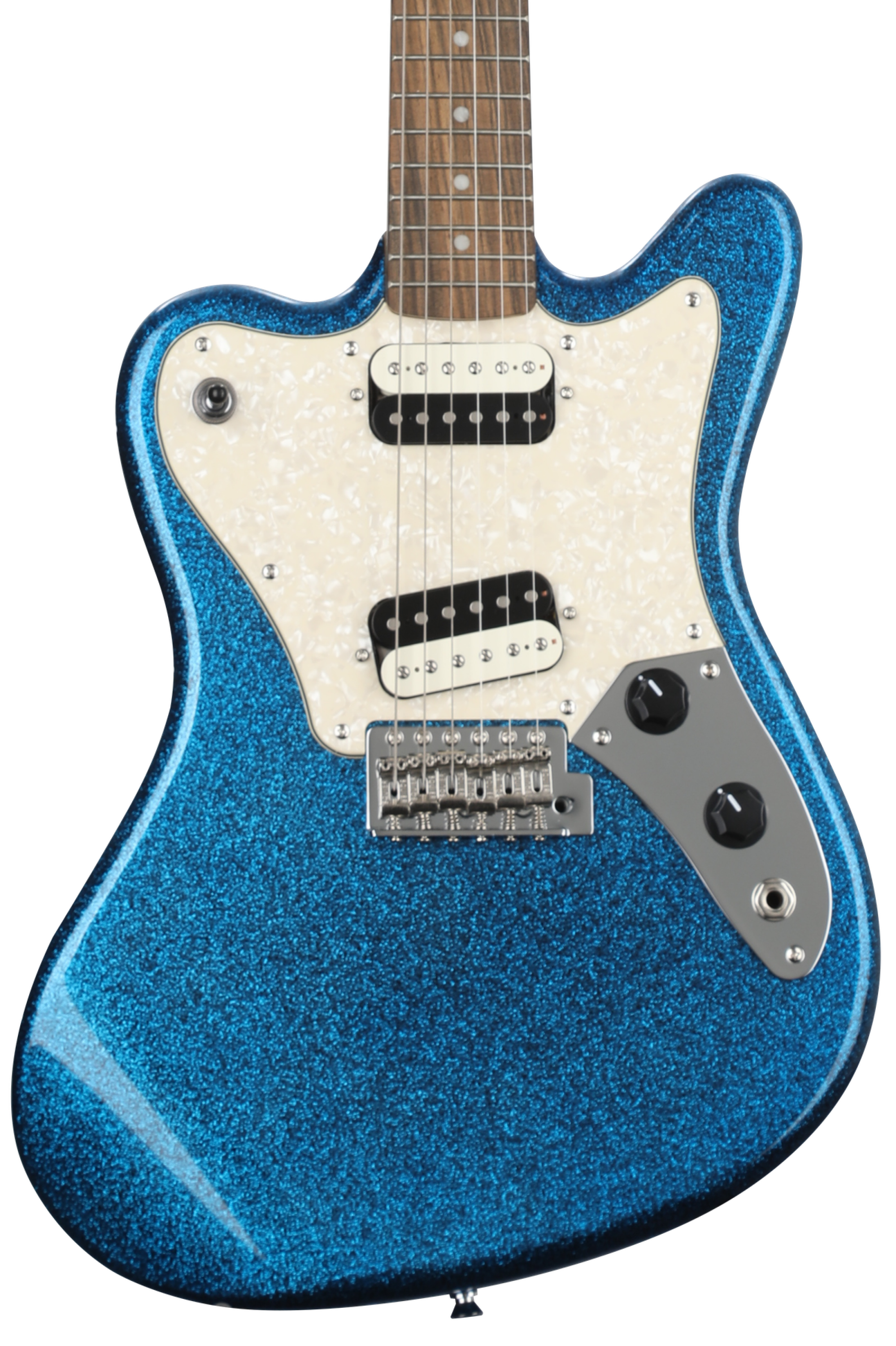 Squier Paranormal Super-Sonic Electric Guitar - Blue Sparkle with