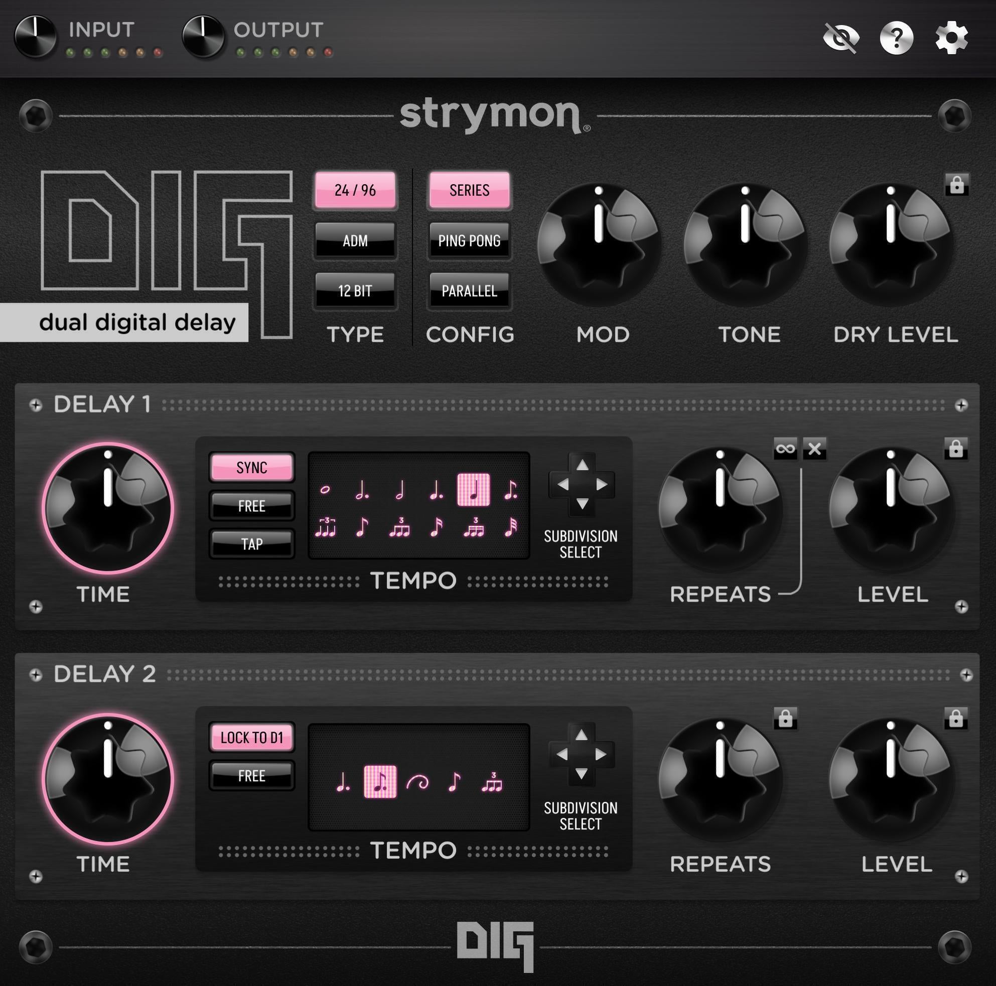 Strymon DIG Dual Digital Delay Plug-in | Sweetwater