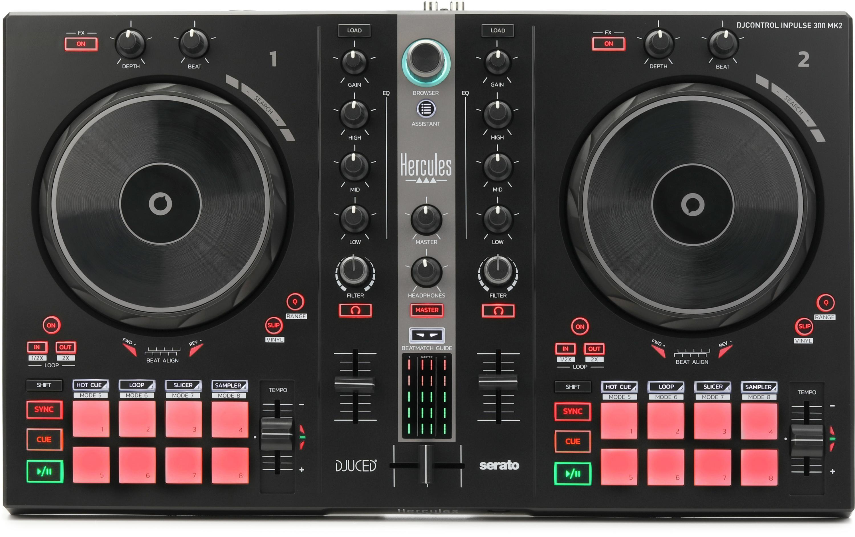 Hercules DJ DJControl Inpulse 300 mk2 2-channel DJ Controller