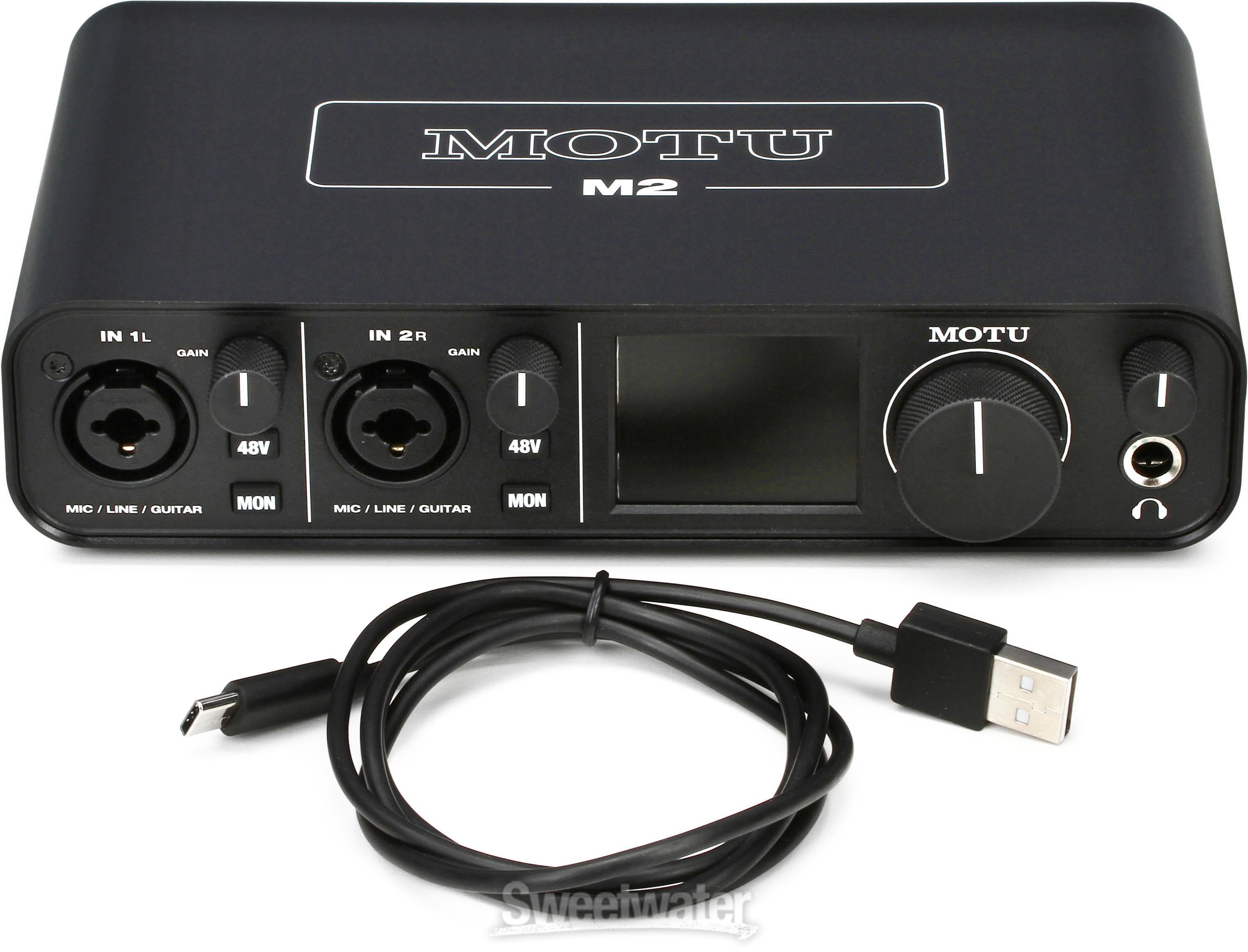MOTU M2 USB-C Audio Interface | Sweetwater