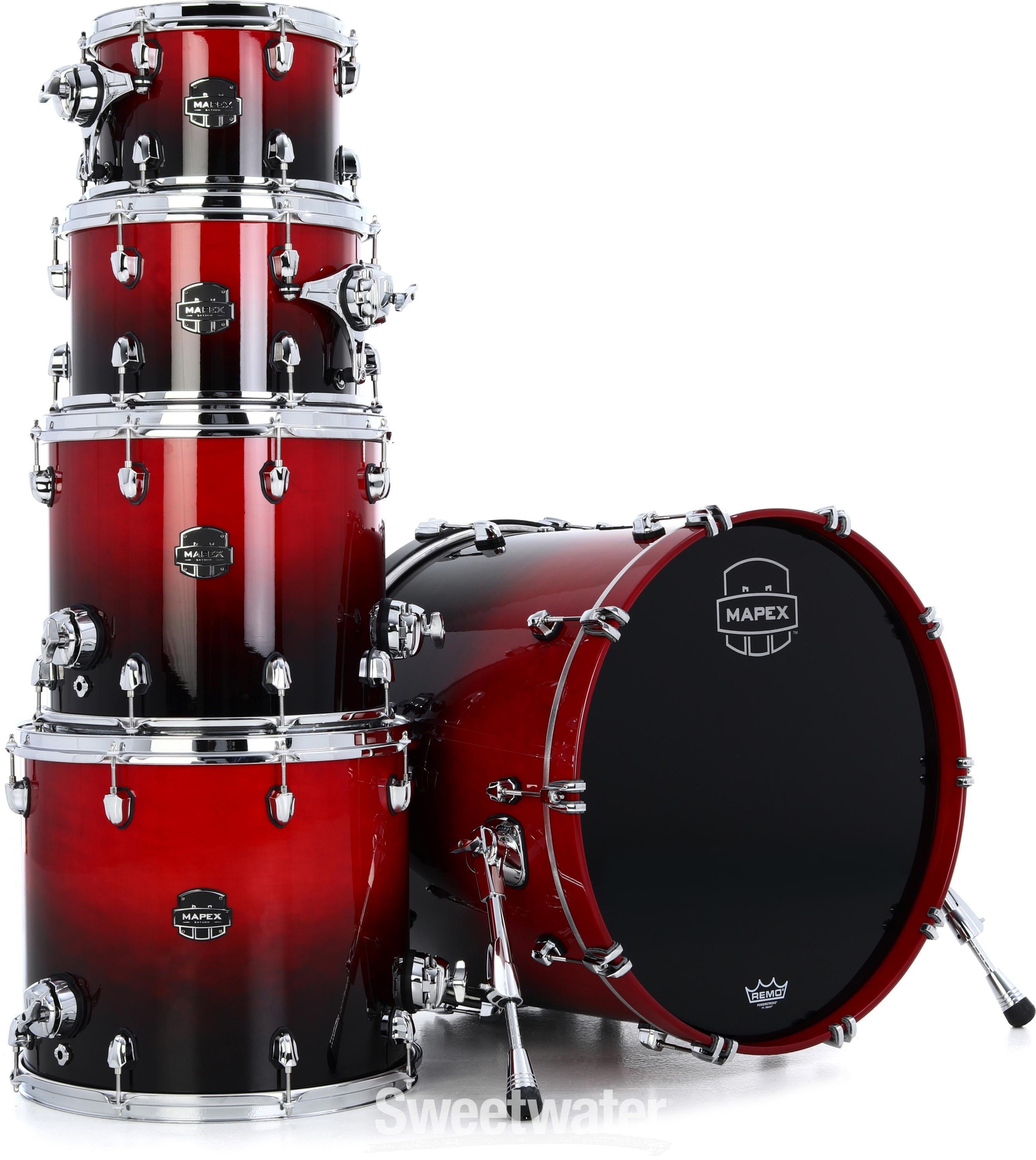 Mapex Saturn SR628XU 5-piece Studioease Shell Pack - Scarlet Fade