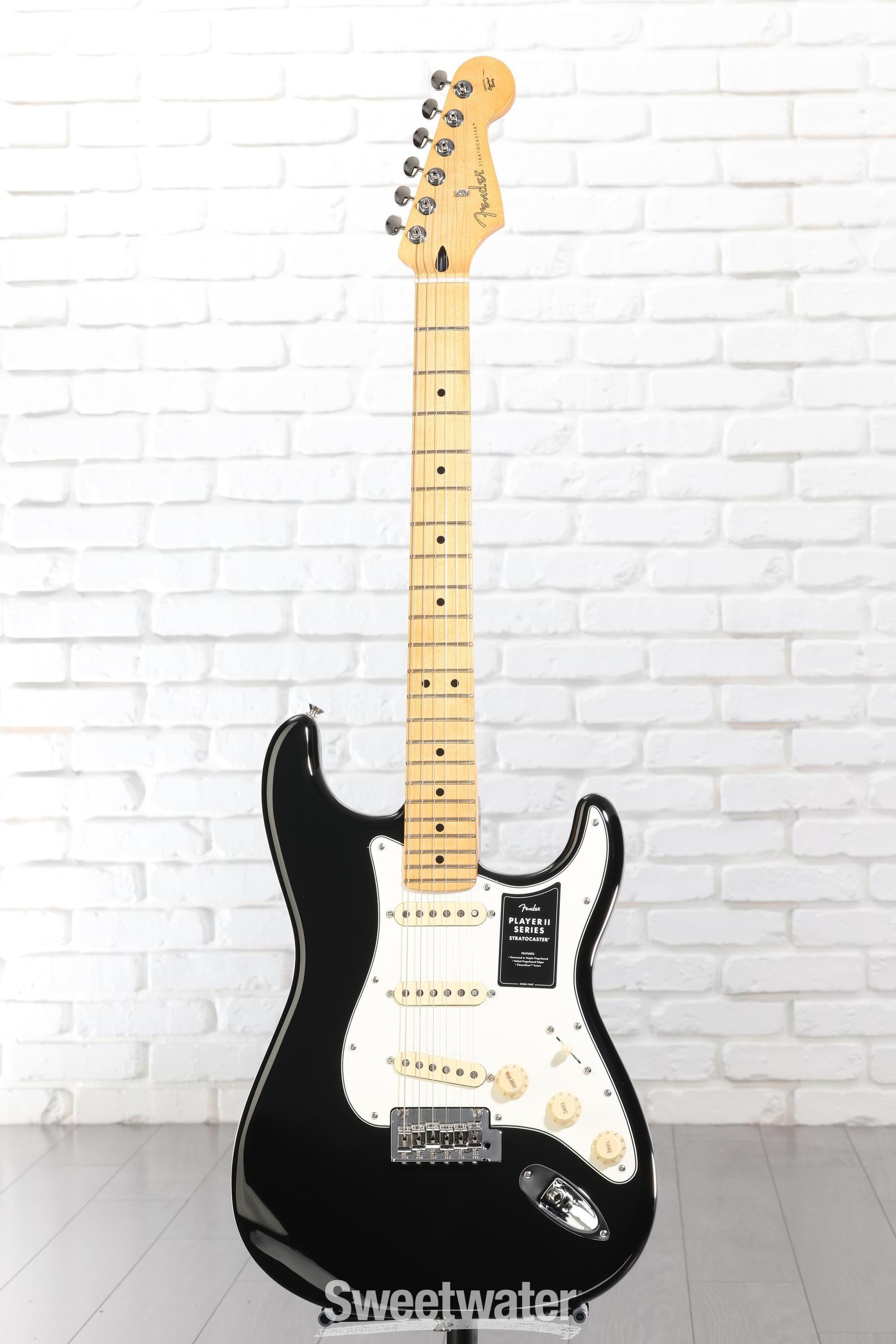Fender Player II Stratocaster Electric Guitar - Black with Maple