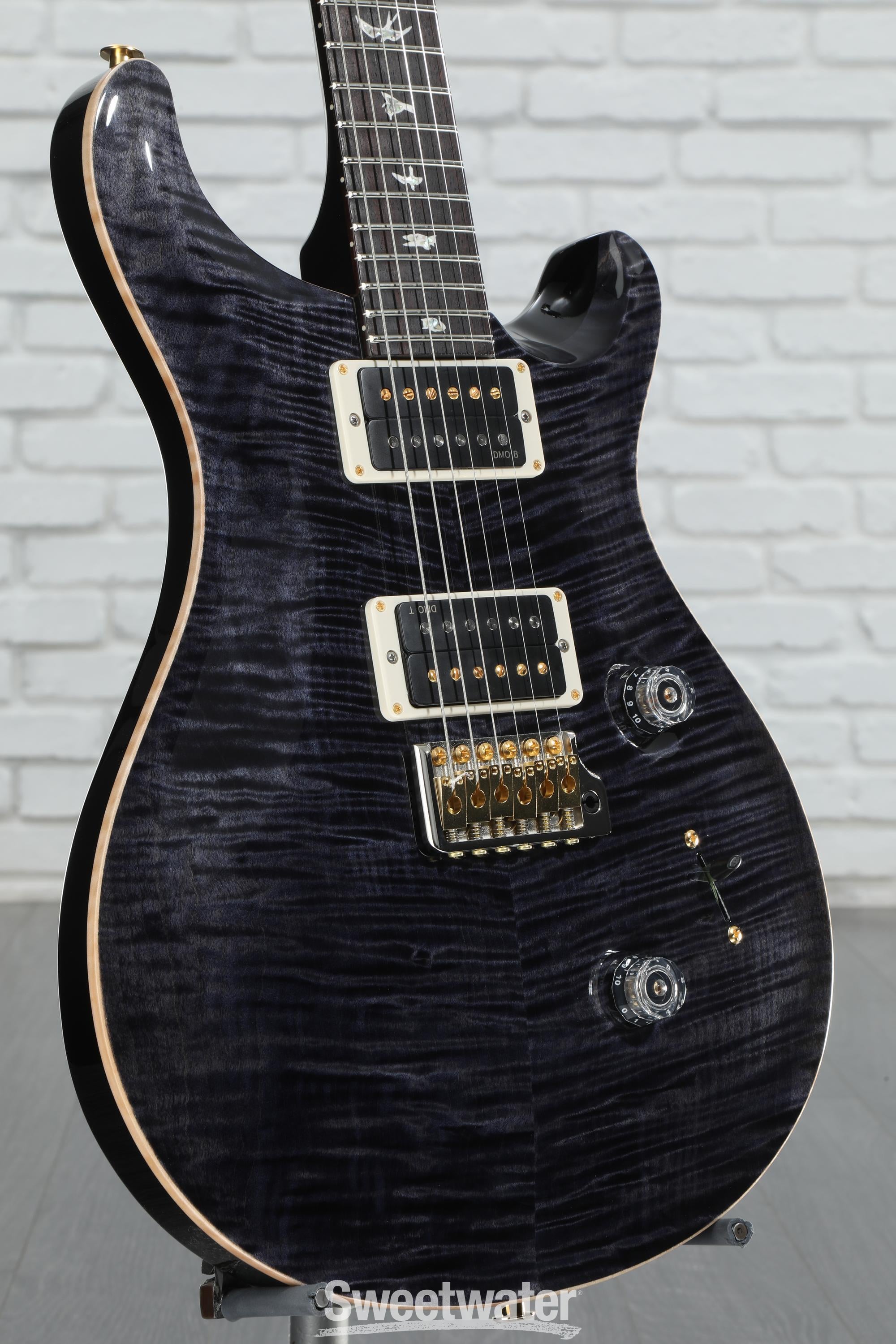 PRS Custom 24 10-Top Electric Guitar - Gray Black | Sweetwater