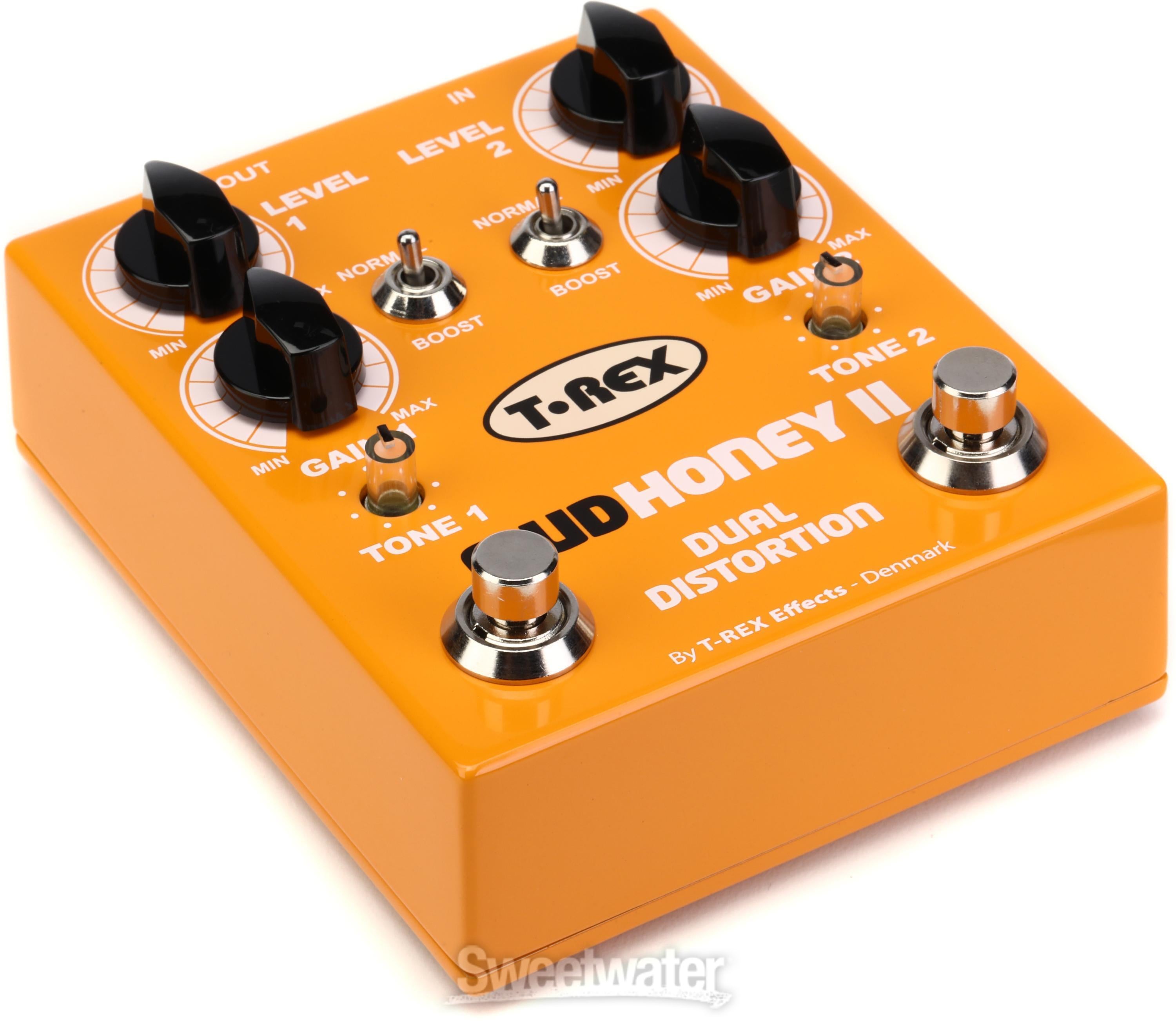 T-Rex Mudhoney II Twin-channel Distortion Pedal Reviews | Sweetwater