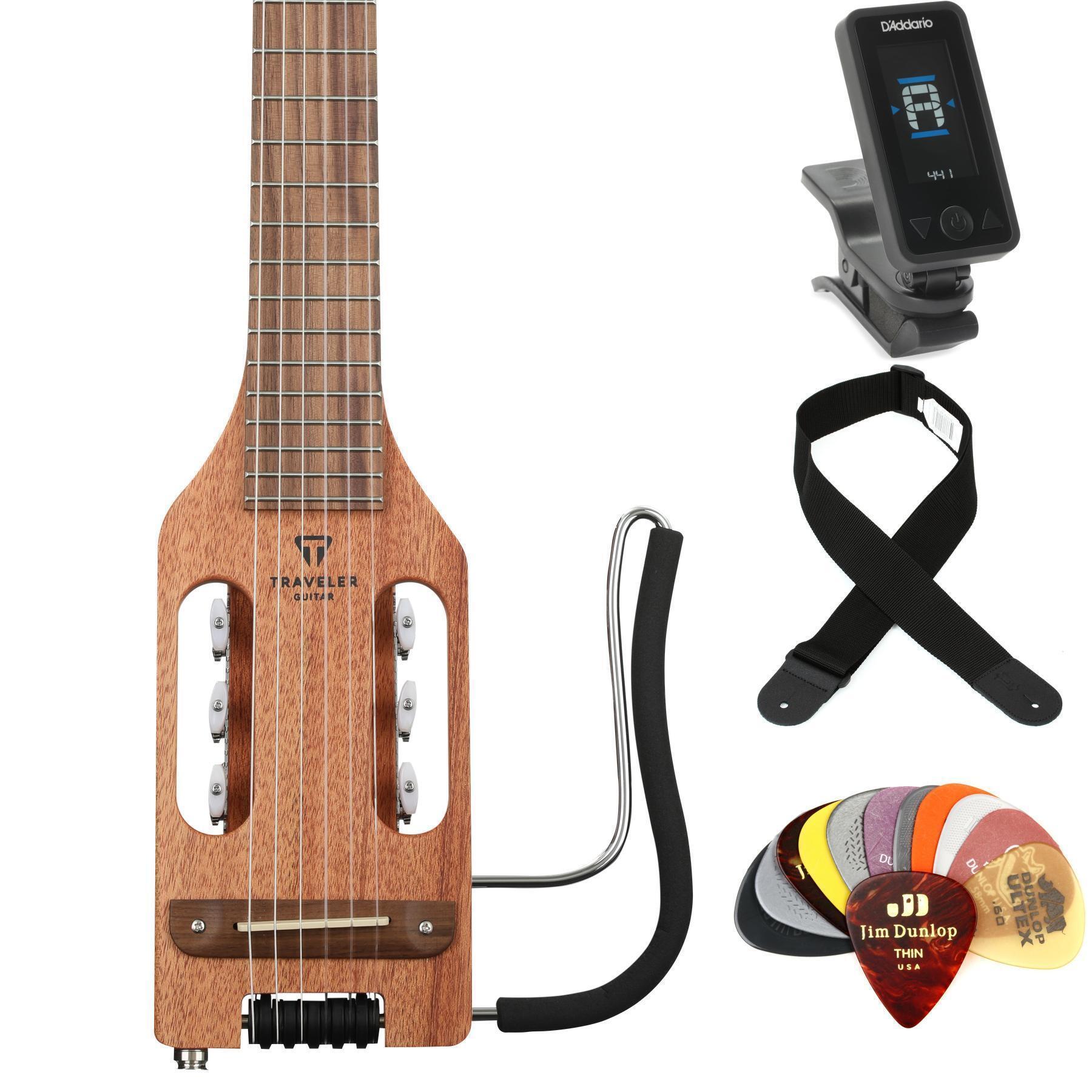 Traveler Guitar Ultra-Light Nylon - Natural Mahogany | Sweetwater