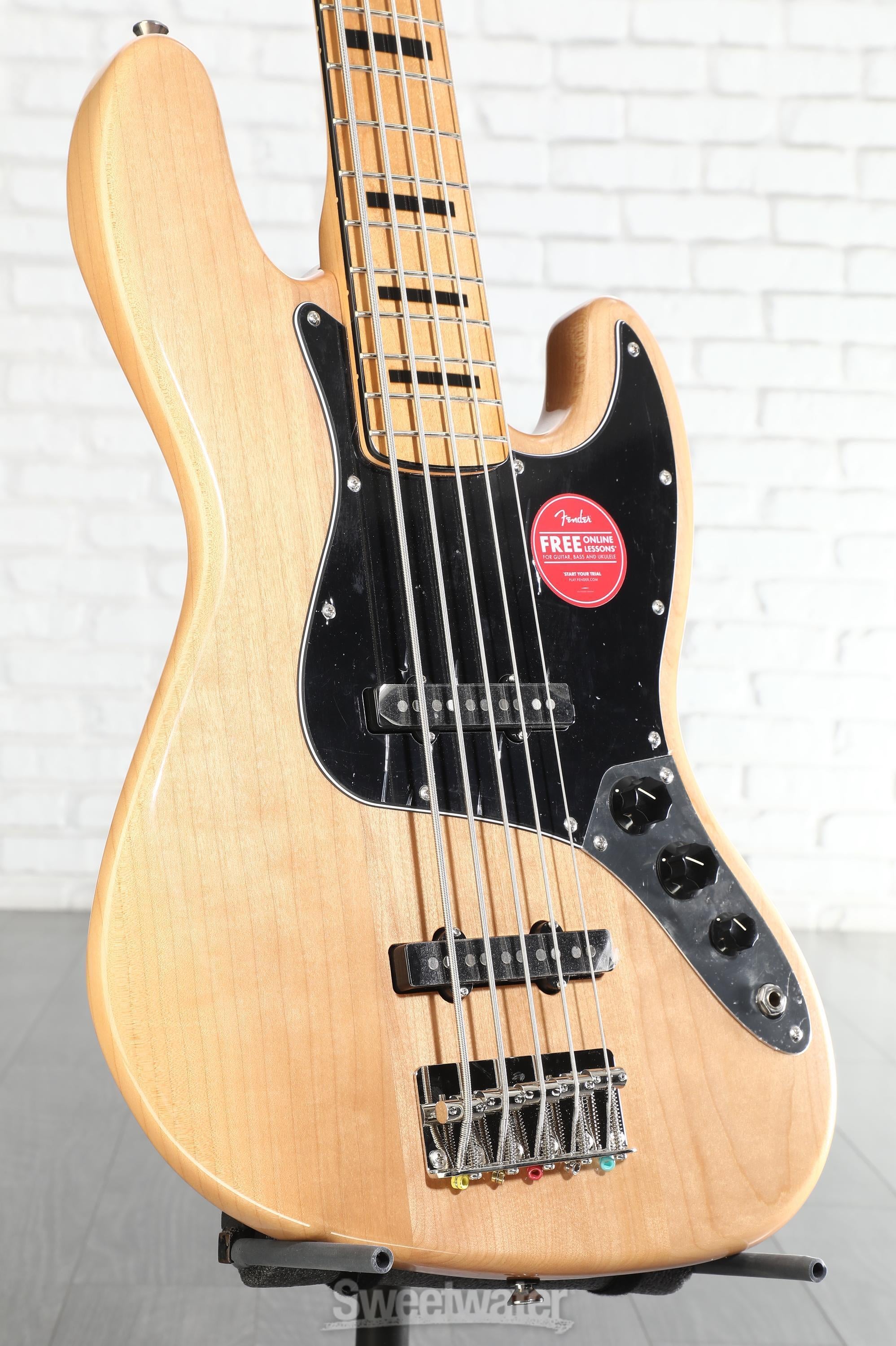 Squier Classic Vibe '70s Jazz Bass V - Natural with Maple