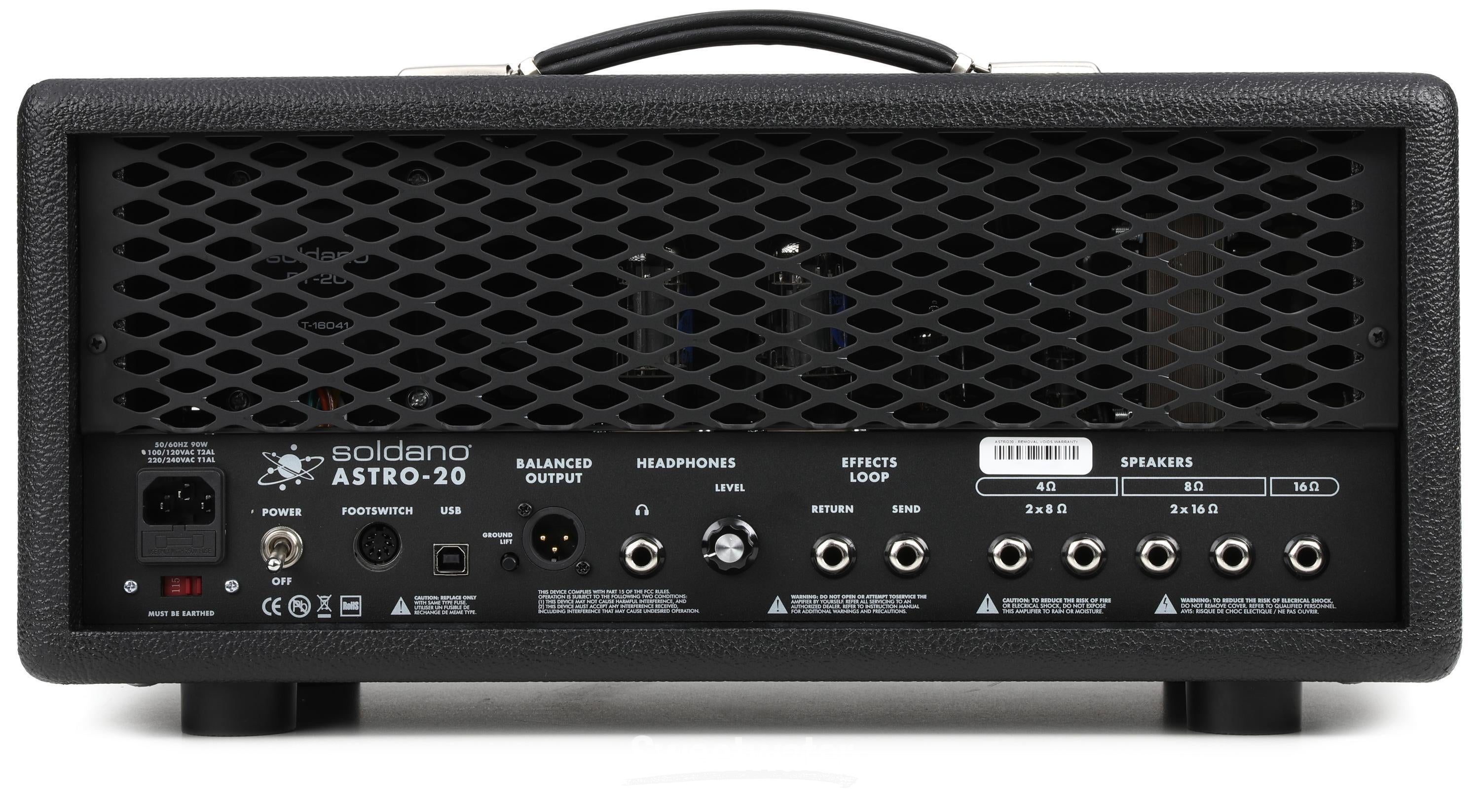 Soldano Astro-20 20-watt 3-channel Tube Head Reviews | Sweetwater
