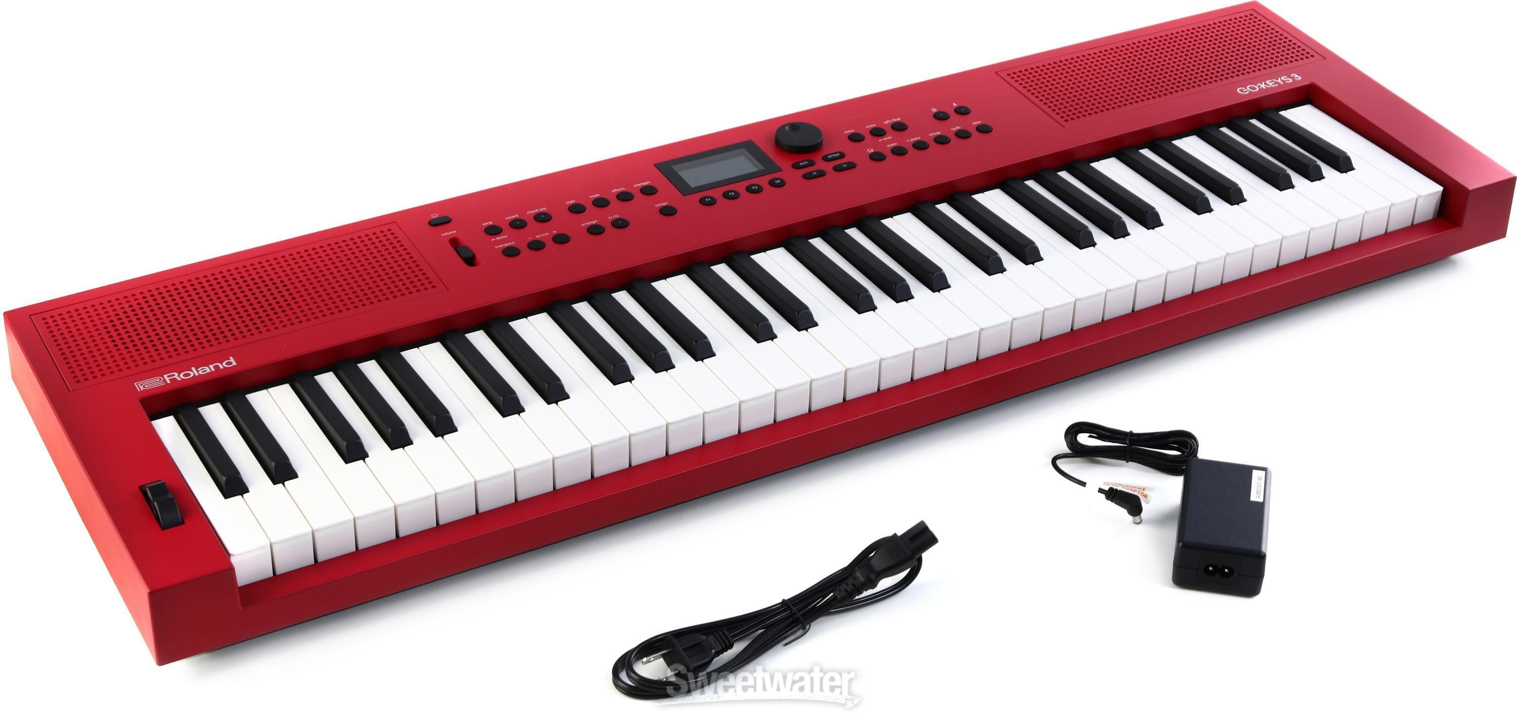 Roland GO:KEYS 3 Keyboard - Red | Sweetwater