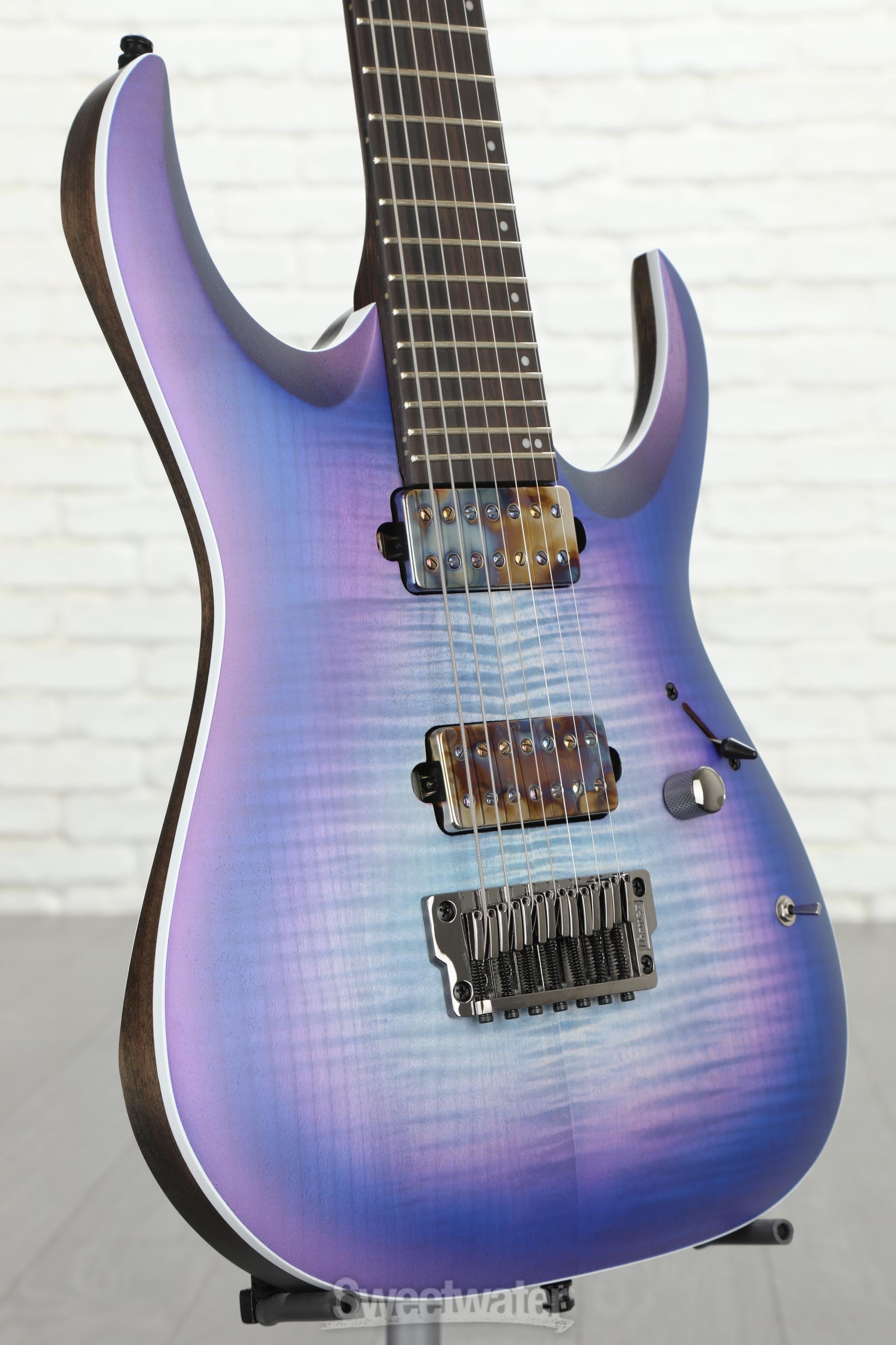 Ibanez Axion Label RGA71AL - Indigo Aurora Burst Flat | Sweetwater