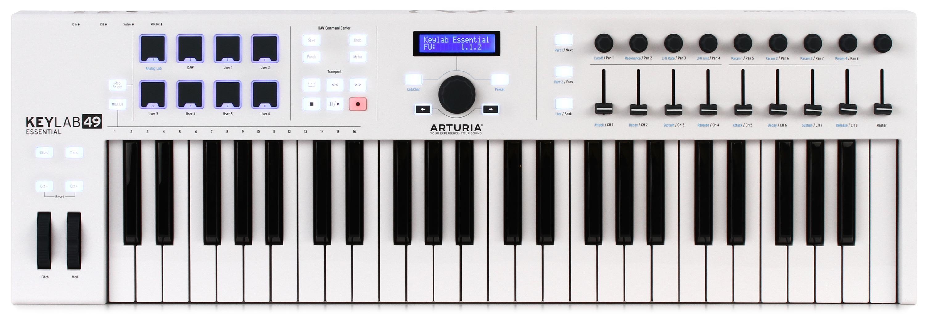 Arturia KeyLab Essential 49 49-key Keyboard Controller | Sweetwater