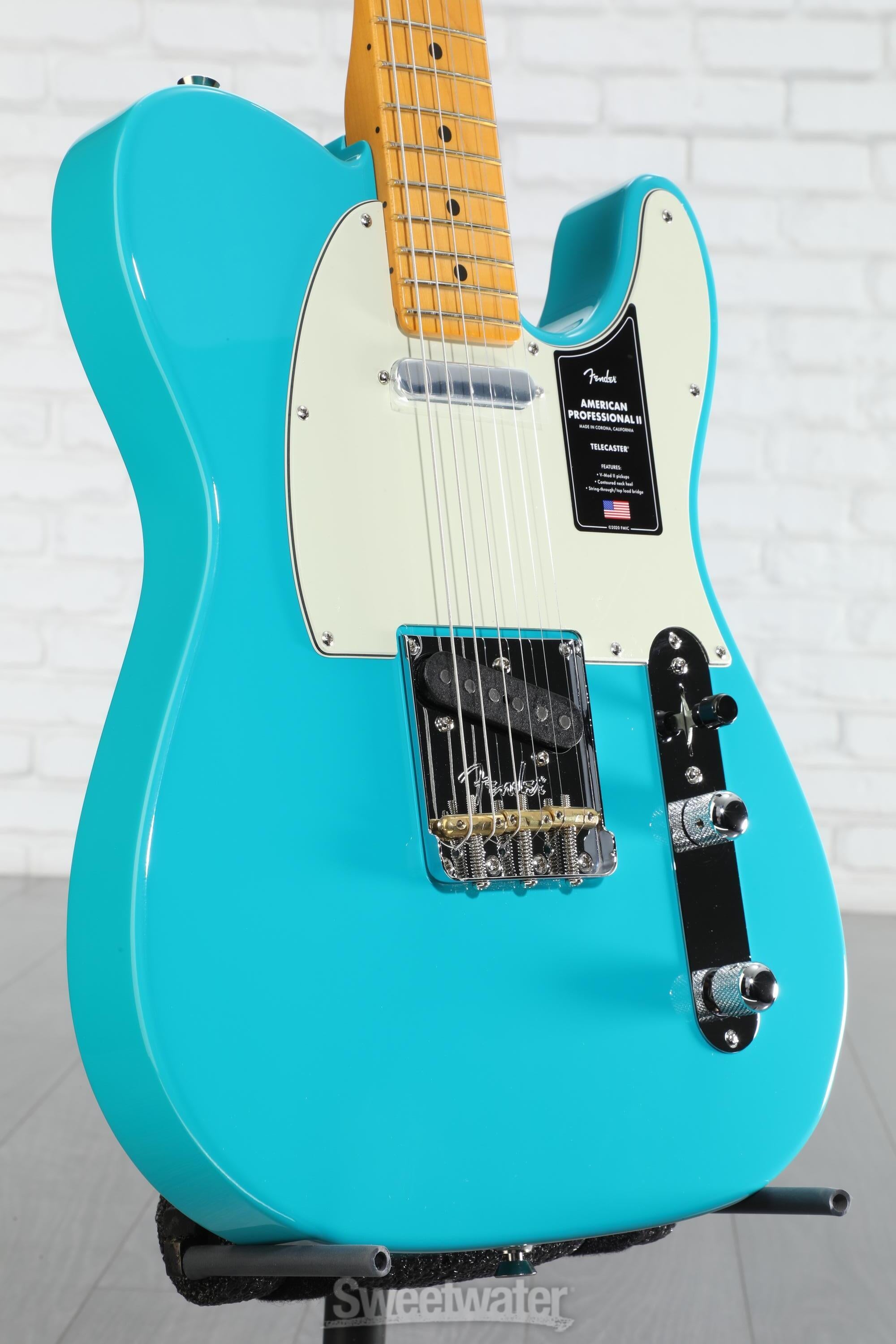 Fender American Professional II Telecaster - Miami Blue with Maple