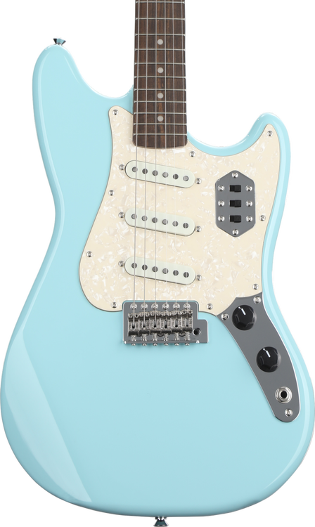 Squier Paranormal Cyclone Electric Guitar - Daphne Blue | Sweetwater