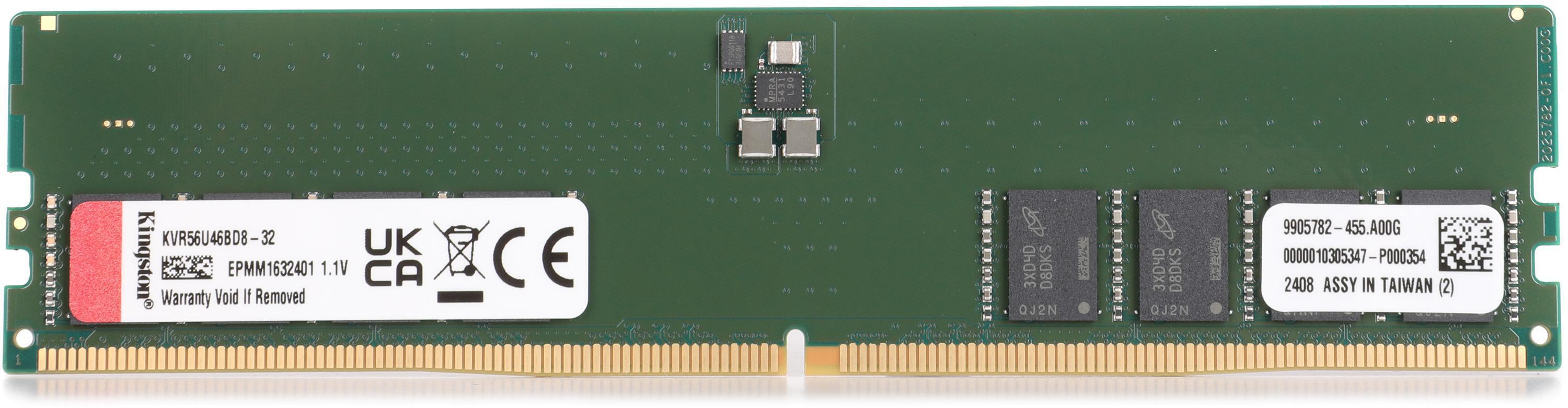 Kingston 16GB DDR5-5600 ValueRAM Memory Module - 16GB | Sweetwater