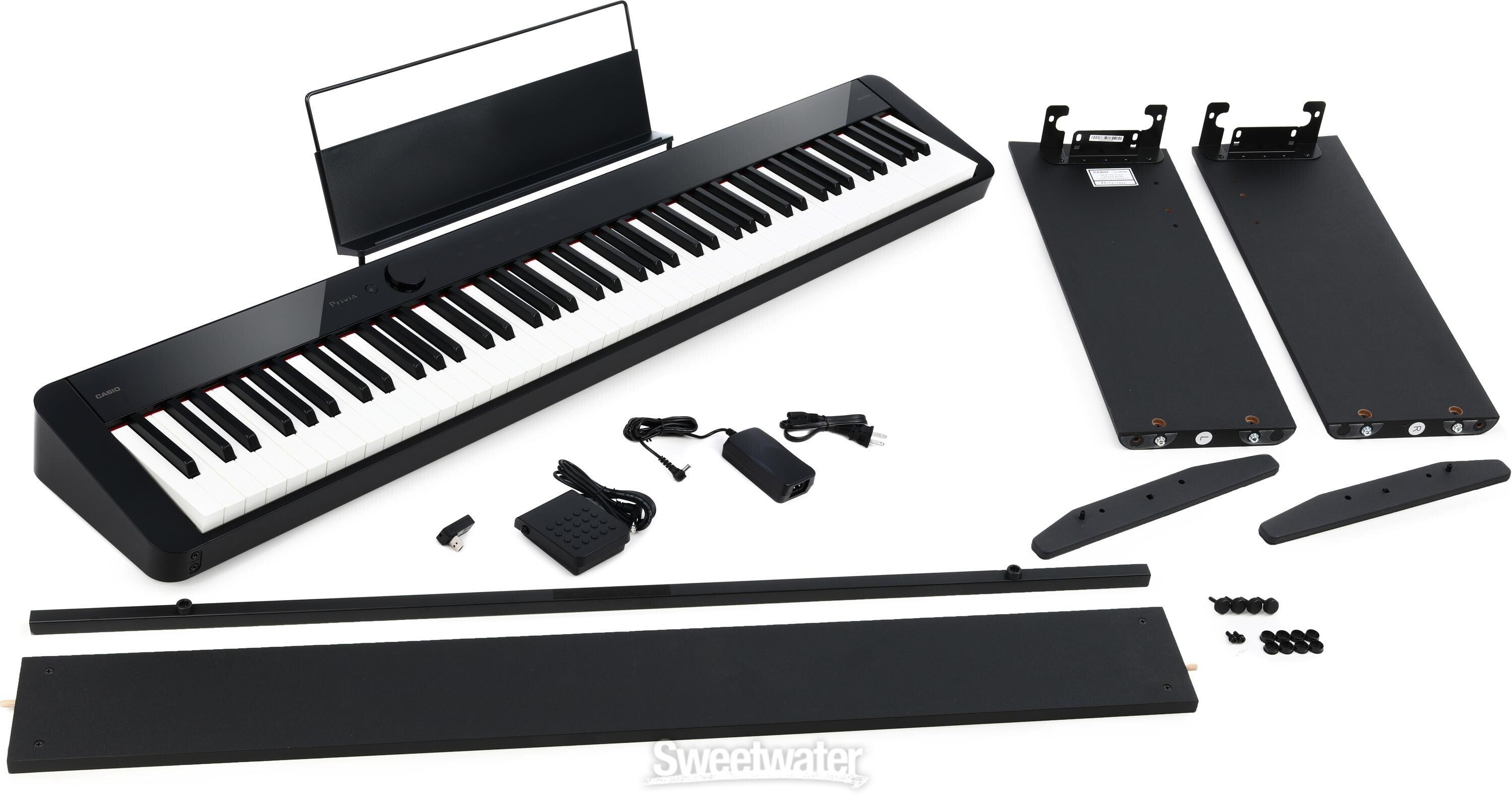 Casio Privia PX-S1100 88-key Digital Piano - Black with CS68 Stand
