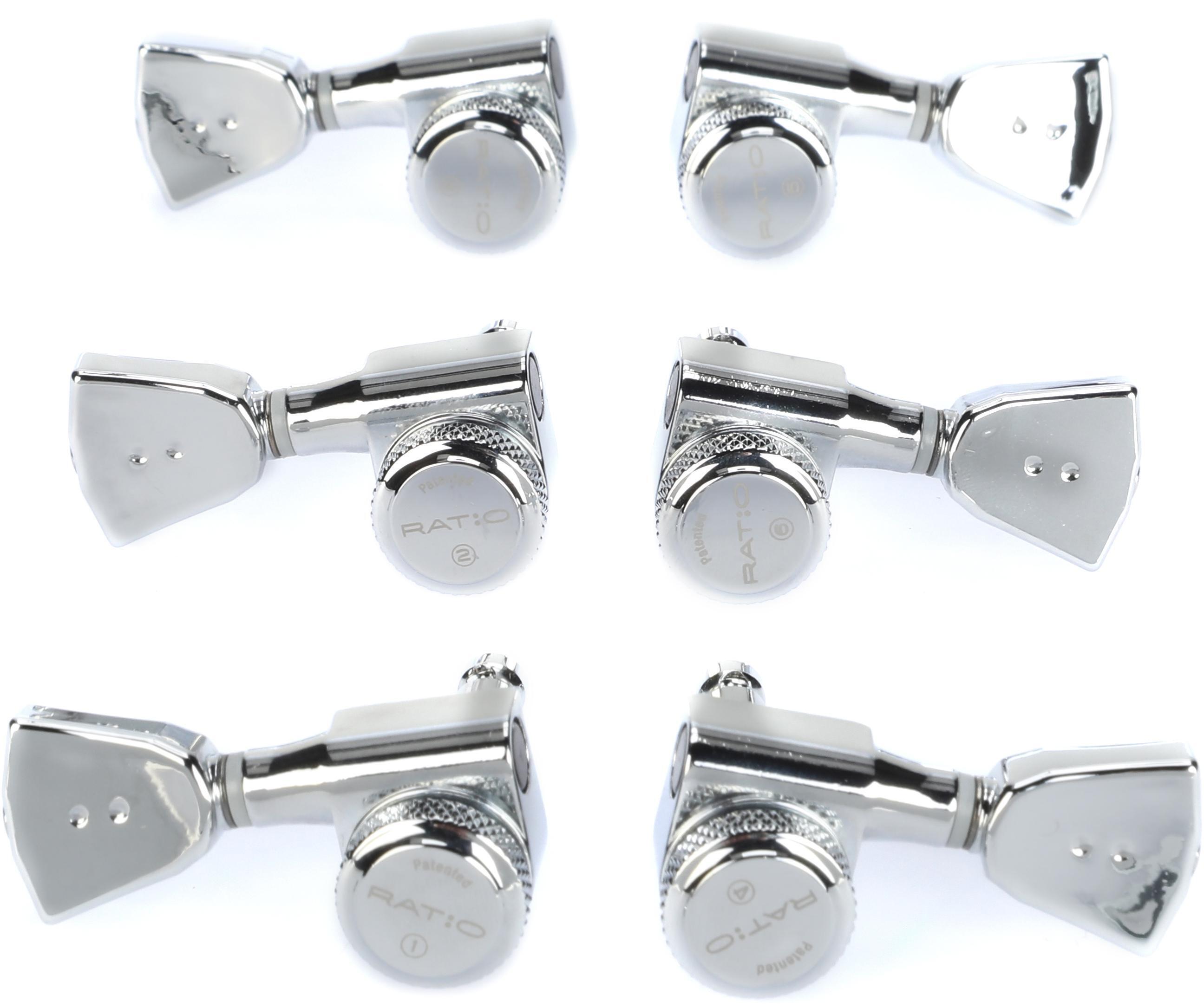 Graph Tech PRL-8341-C0 Ratio Electric 3+3 Locking Tuned Machine