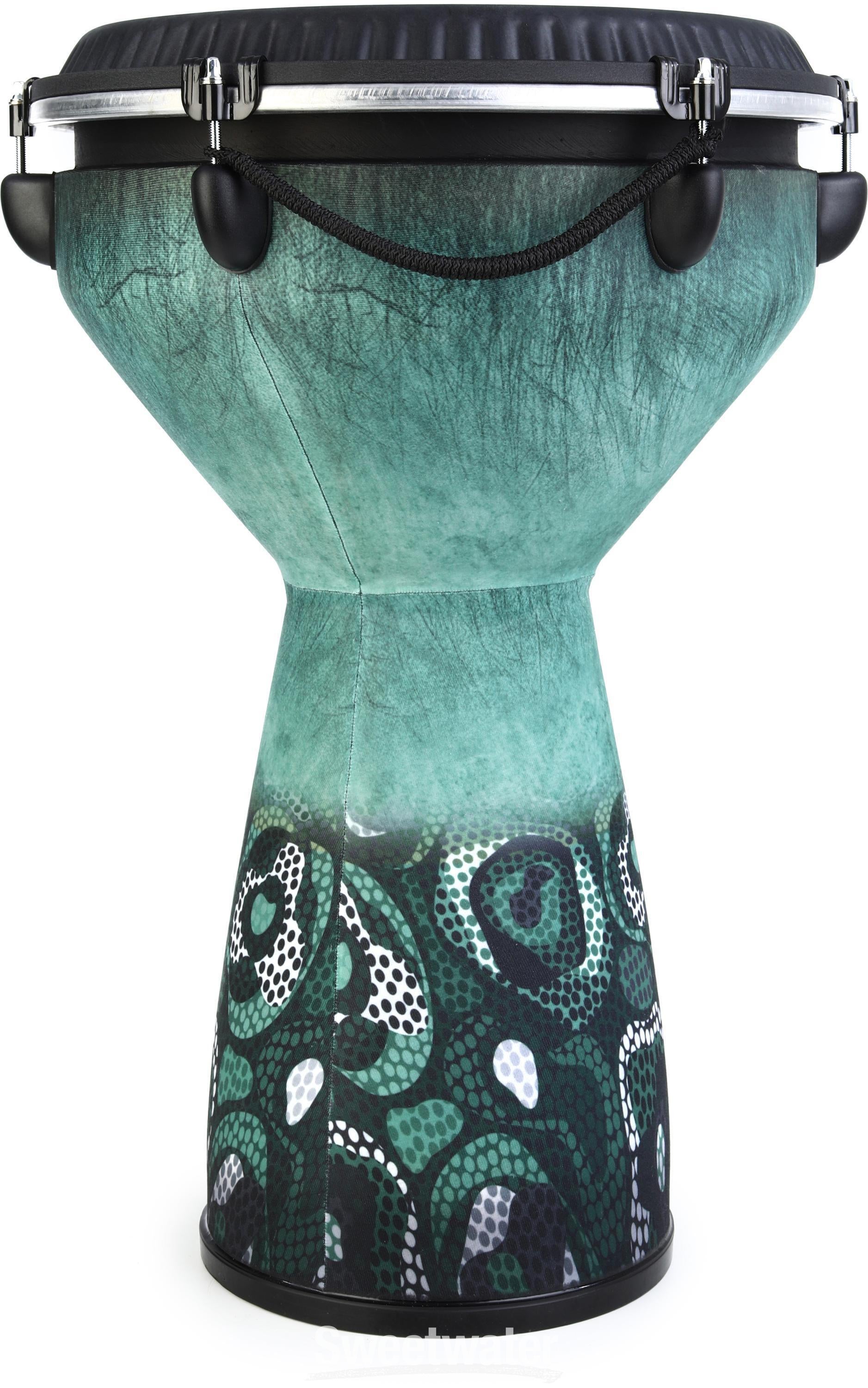 Remo Flareout Key-tuned Djembe - 13 inches, Everglade Green