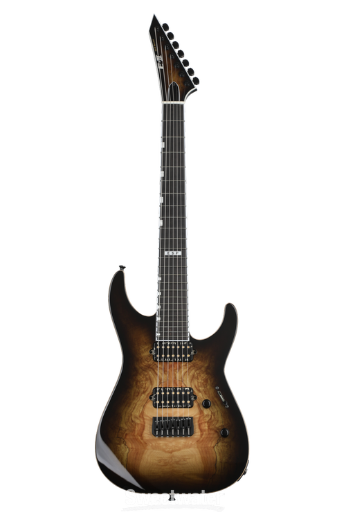 ESP E-II M-II-7 NT 7-String Electric Guitar - Dark Brown Natural