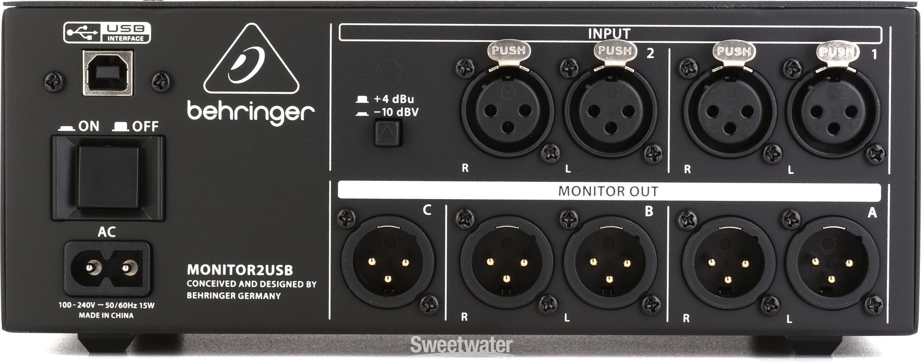 Behringer MONITOR2USB Monitor Controller | Sweetwater