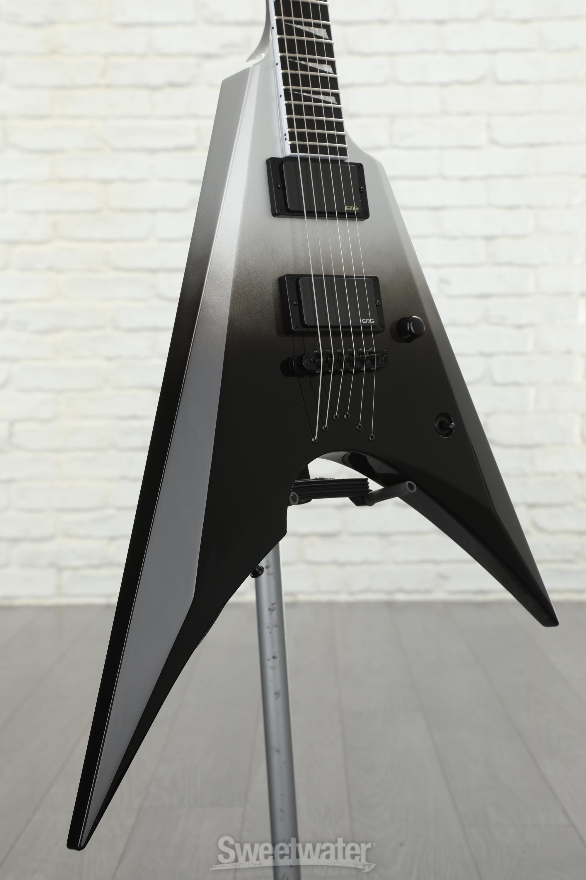 ESP E-II Arrow NT - Black Silver Fade | Sweetwater