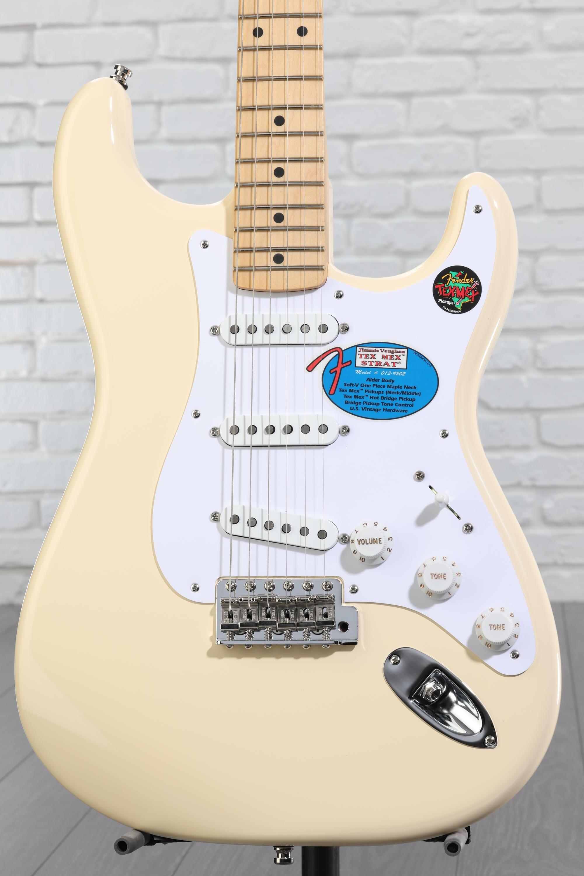 Fender Jimmie Vaughan Tex-Mex Stratocaster - Olympic White with