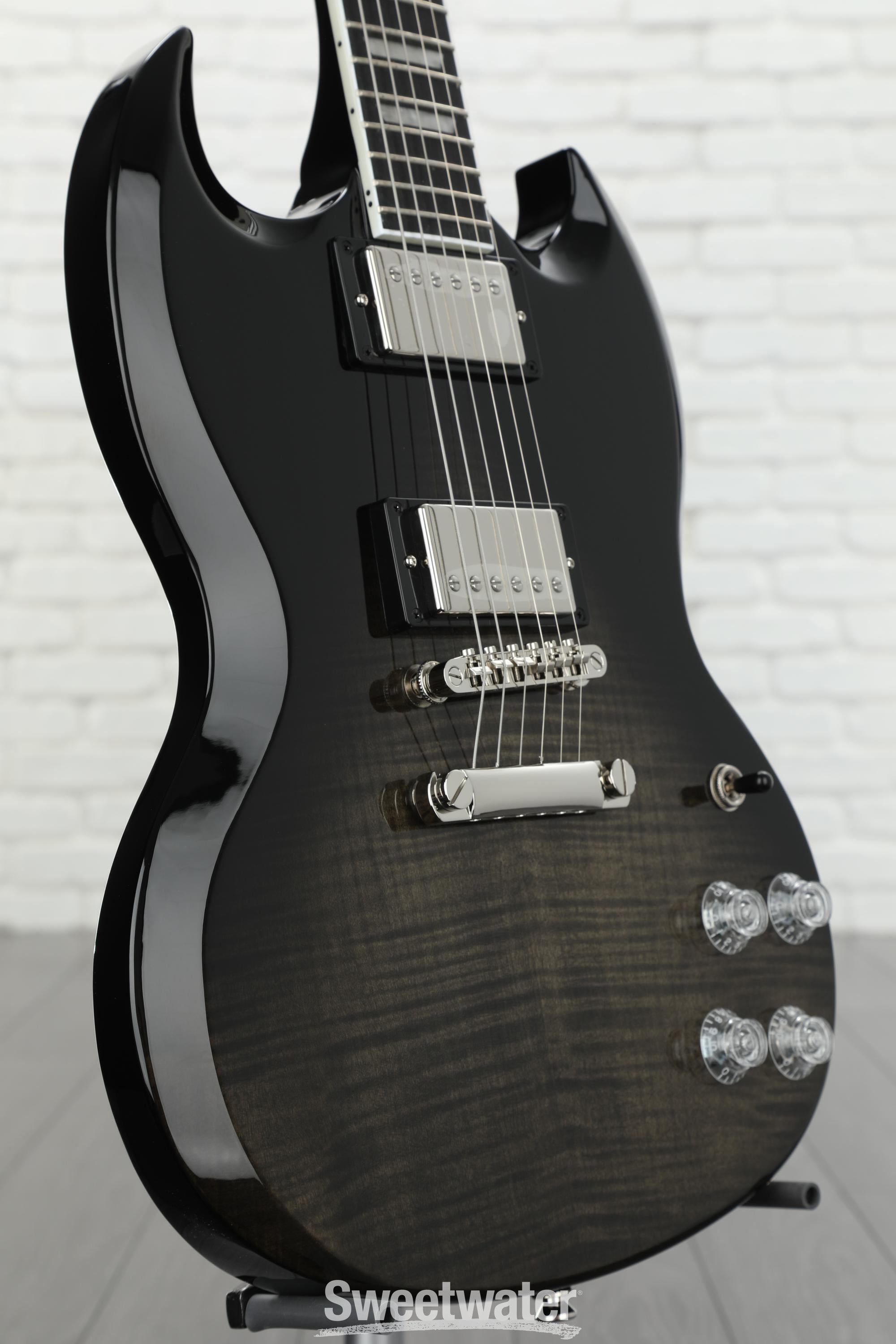 Epiphone SG Modern Figured Electric Guitar - Trans Black Fade