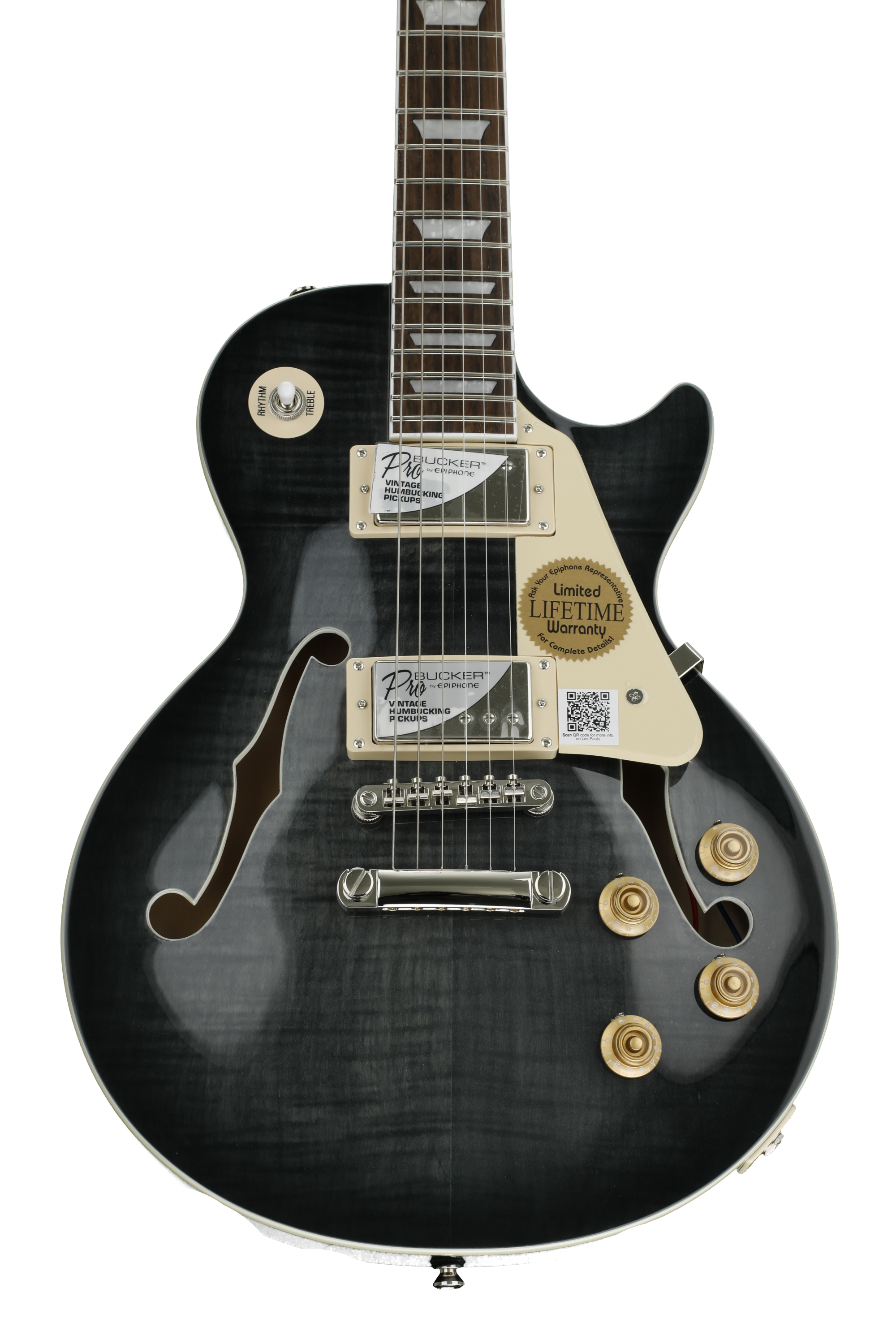 Epiphone Les Paul ES Pro - Translucent Black | Sweetwater