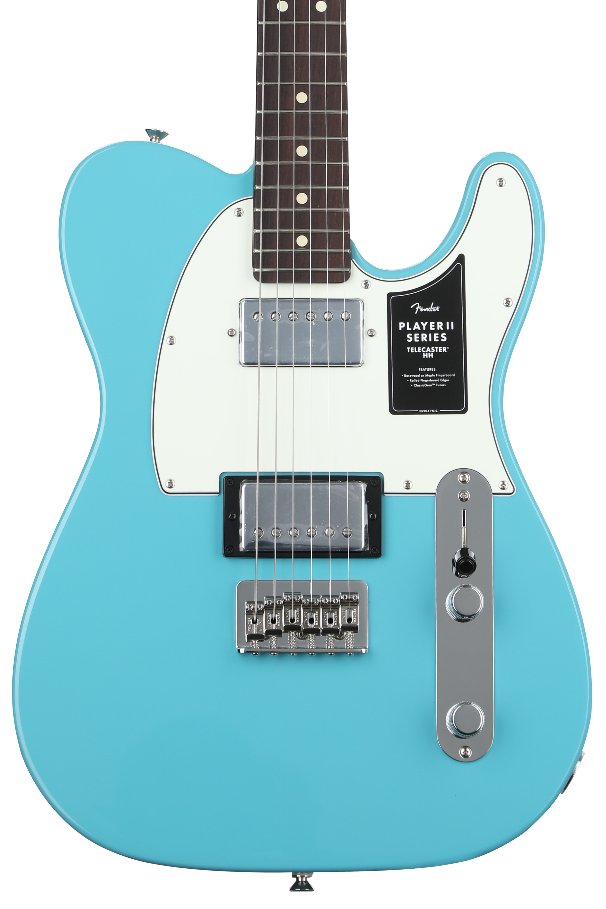 Fender Player II Telecaster HH Electric Guitar - Aquatone Blue