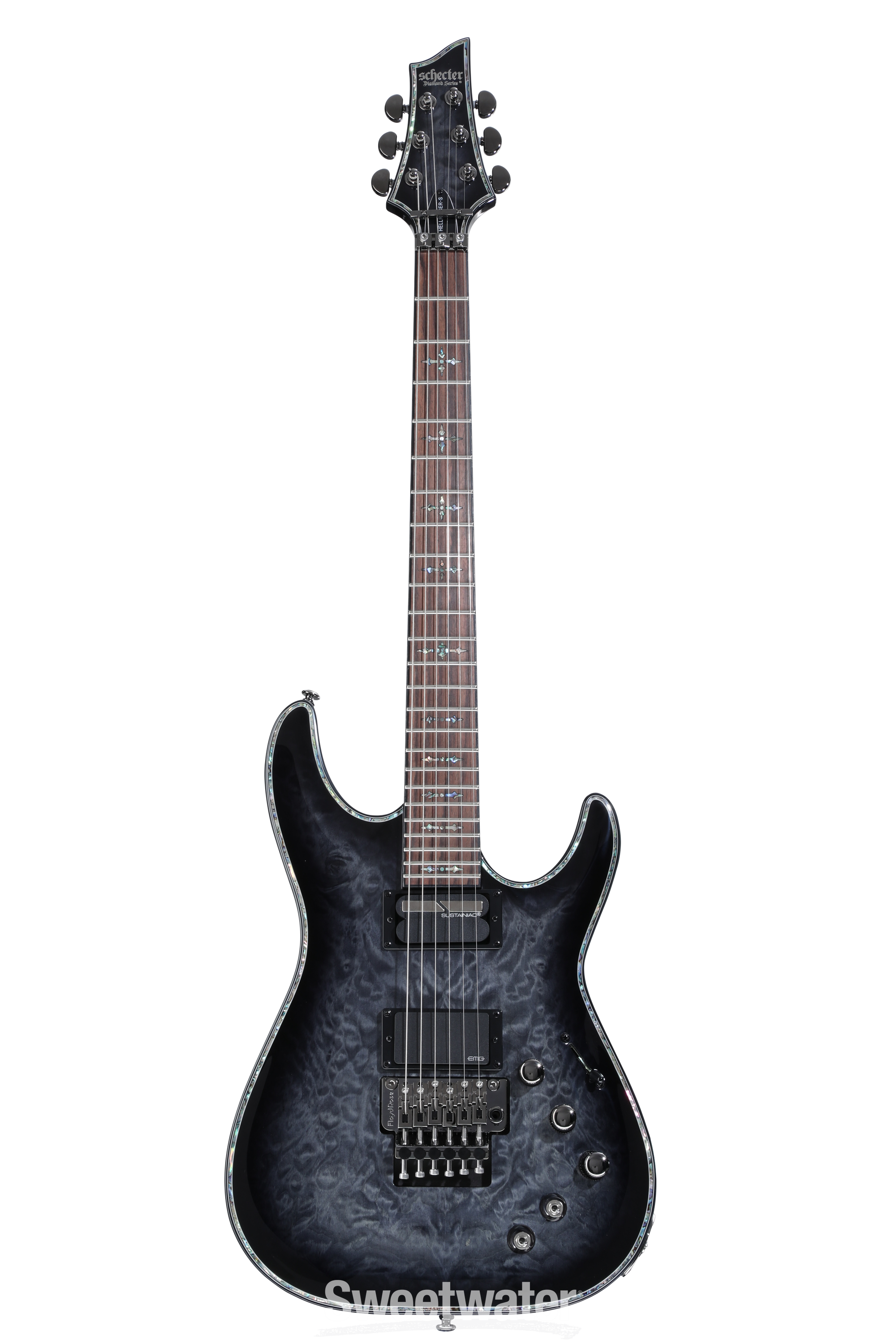 Schecter Hellraiser C-1 FR-S - Trans Black Burst - Sweetwater