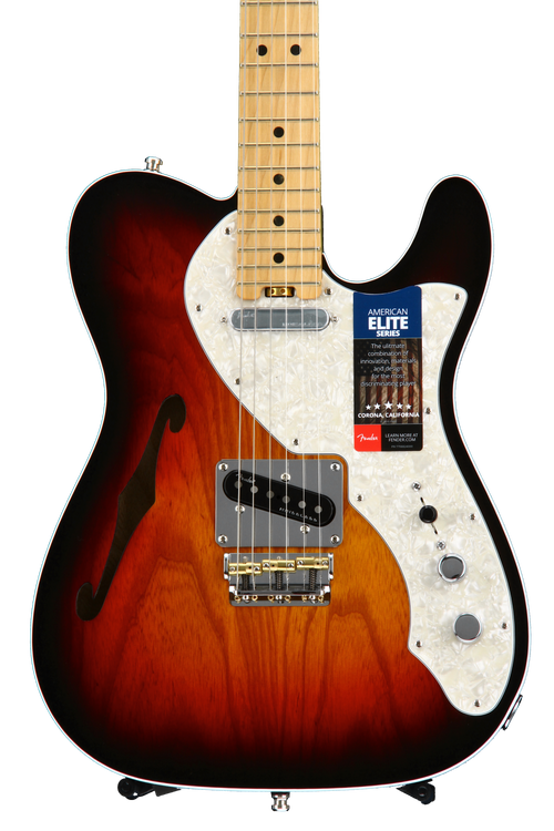Fender American Elite Telecaster Thinline - 3-color Sunburst with