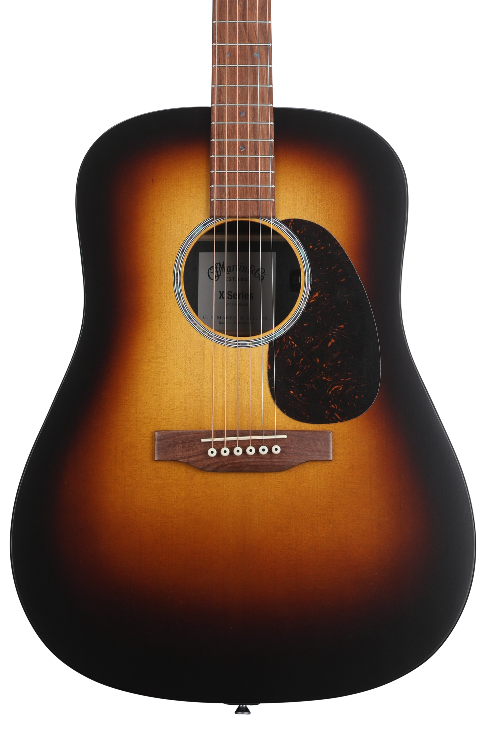 Martin D-X2E Dreadnought Acoustic-electric Guitar - Ziricote Burst