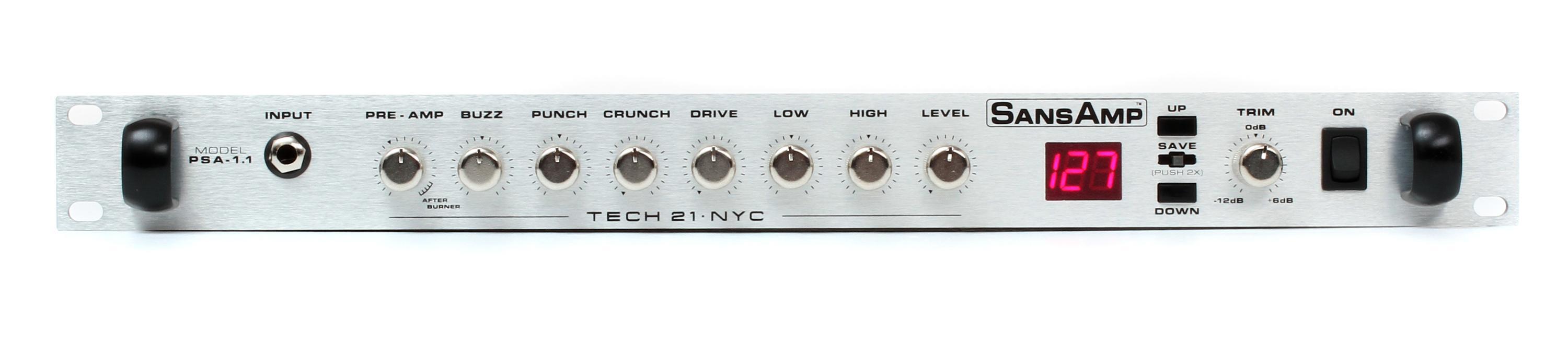 Tech 21 SansAmp PSA-1.1 Analog Tube Amplifier Emulator Pre-Amp