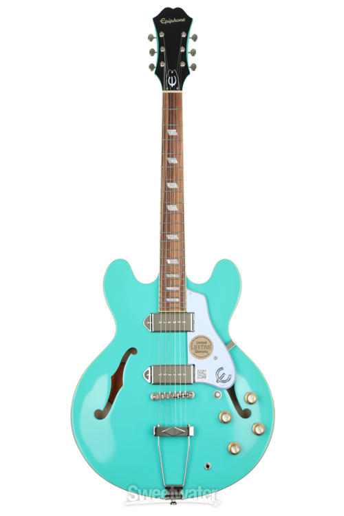 Epiphone Casino Archtop Hollowbody Electric Guitar - Turquoise