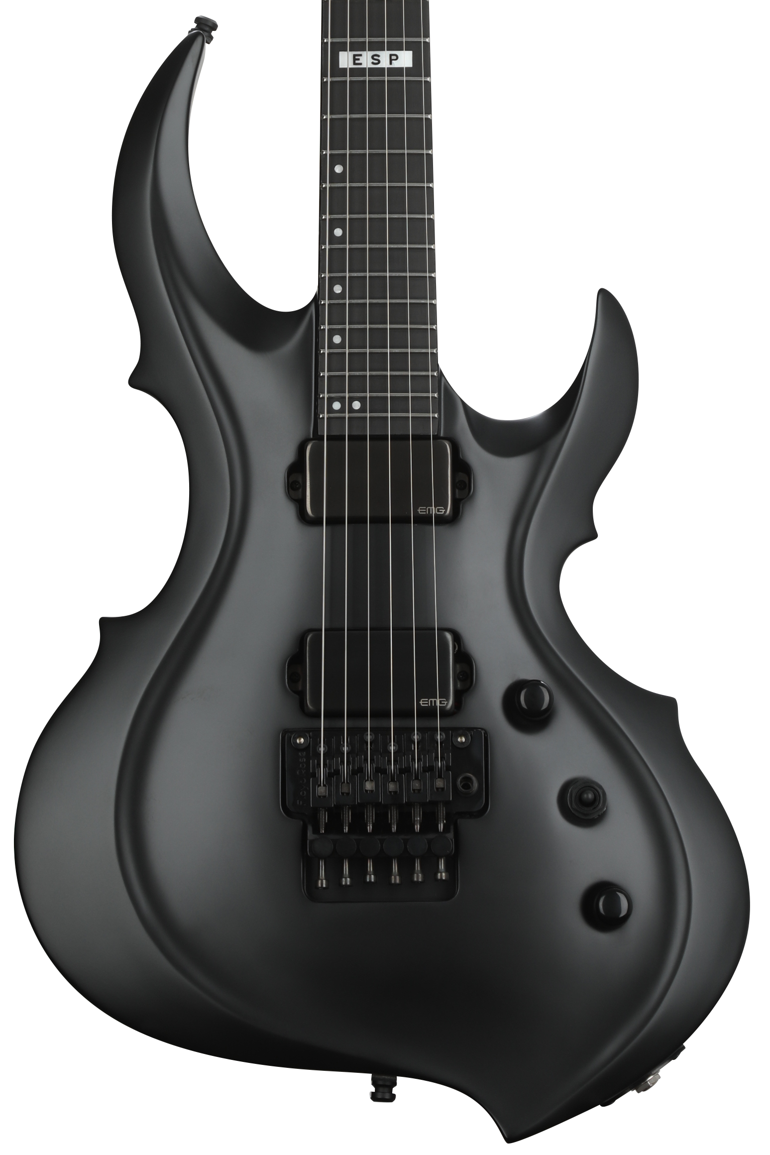 ESP E-II FRX Electric Guitar - Black Satin | Sweetwater