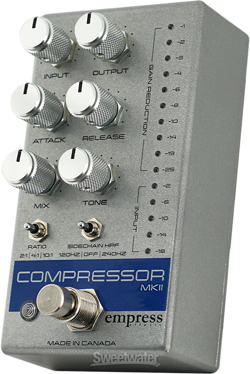 Empress Effects Guitar Compressor Mk II - Silver | Sweetwater