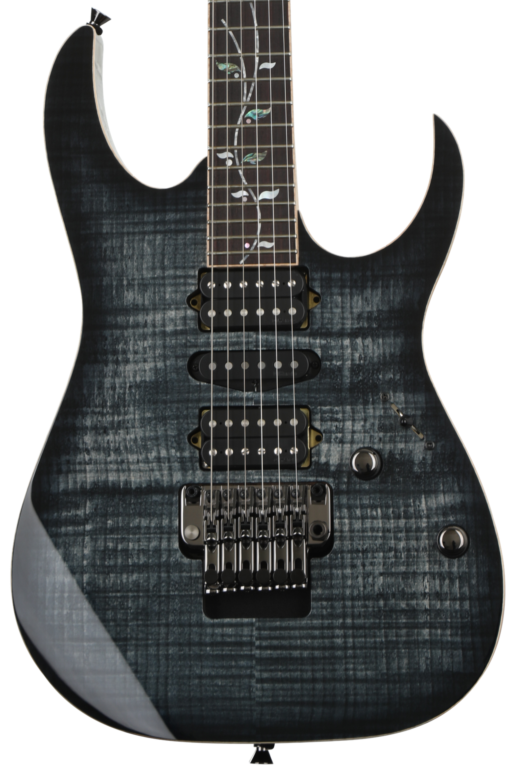 Ibanez J Custom RG8570Z - Black Rutile | Sweetwater