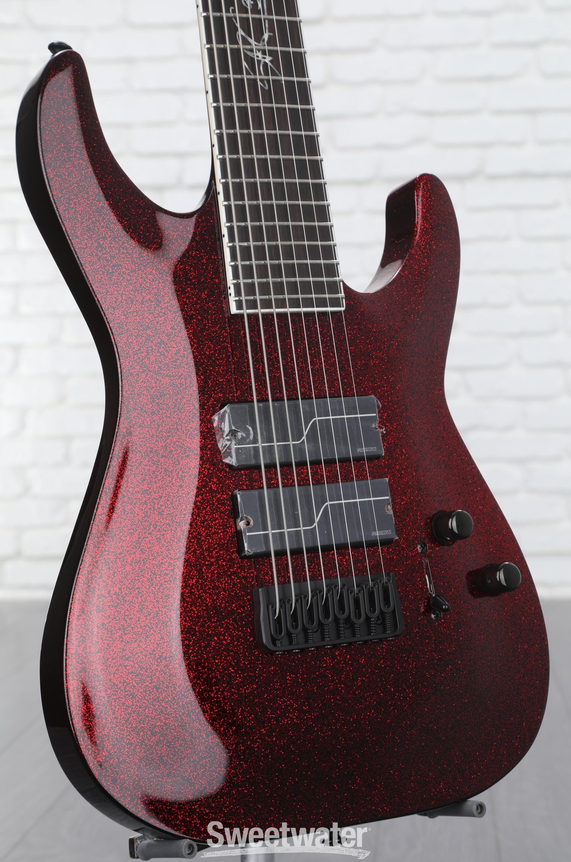 ESP LTD Stephen Carpenter Signature SC-608 - Red Sparkle | Sweetwater