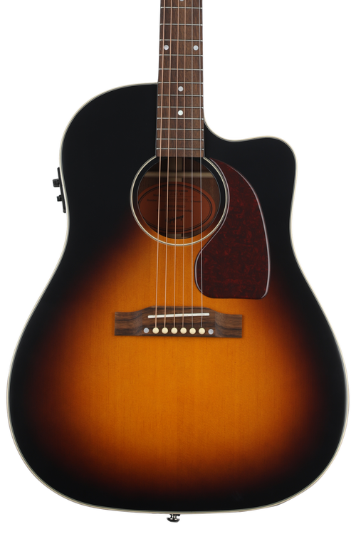 Epiphone J-45 EC Acoustic Guitar - Aged Vintage Sunburst Gloss