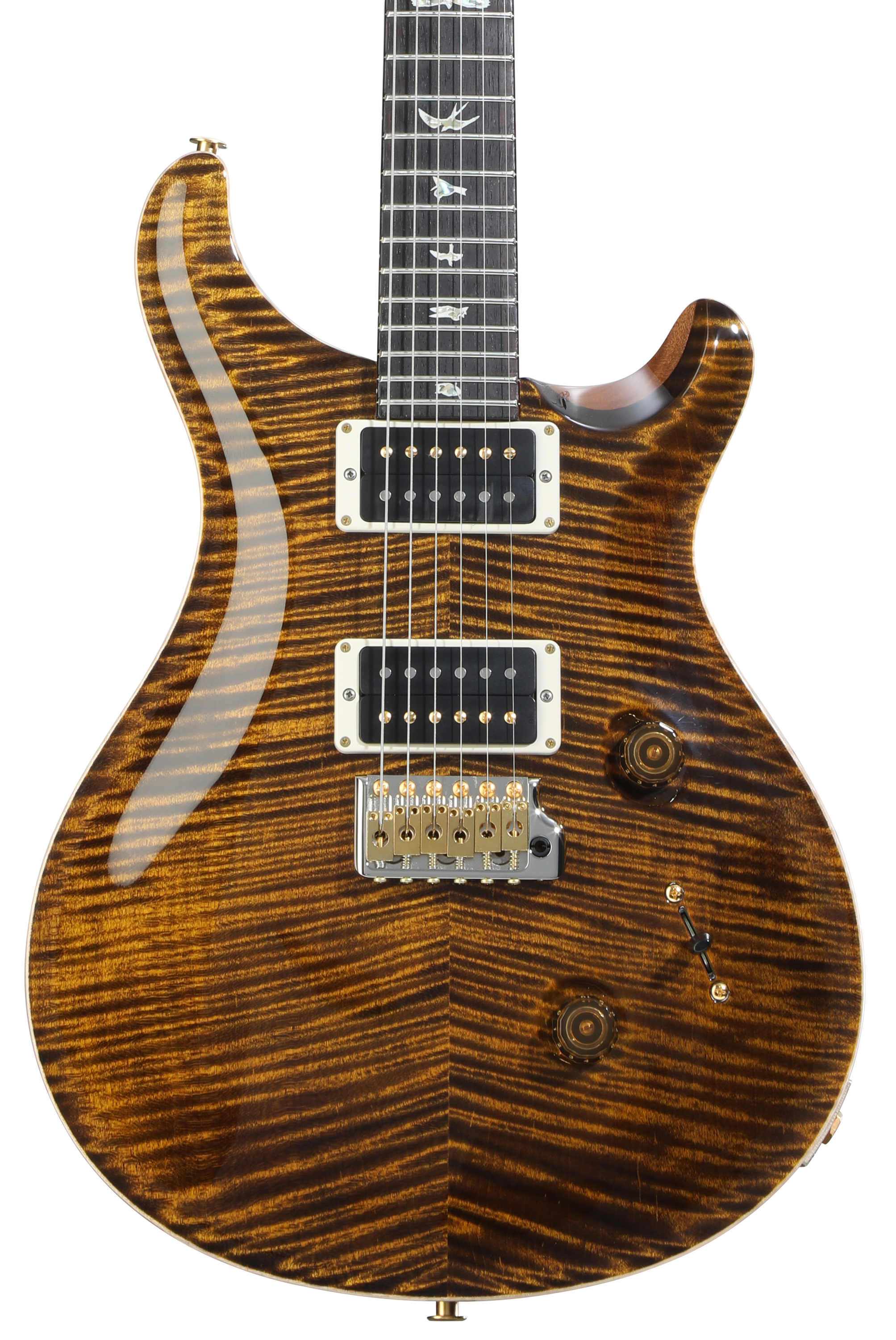 PRS Custom 24 10-Top Electric Guitar - Yellow Tiger | Sweetwater