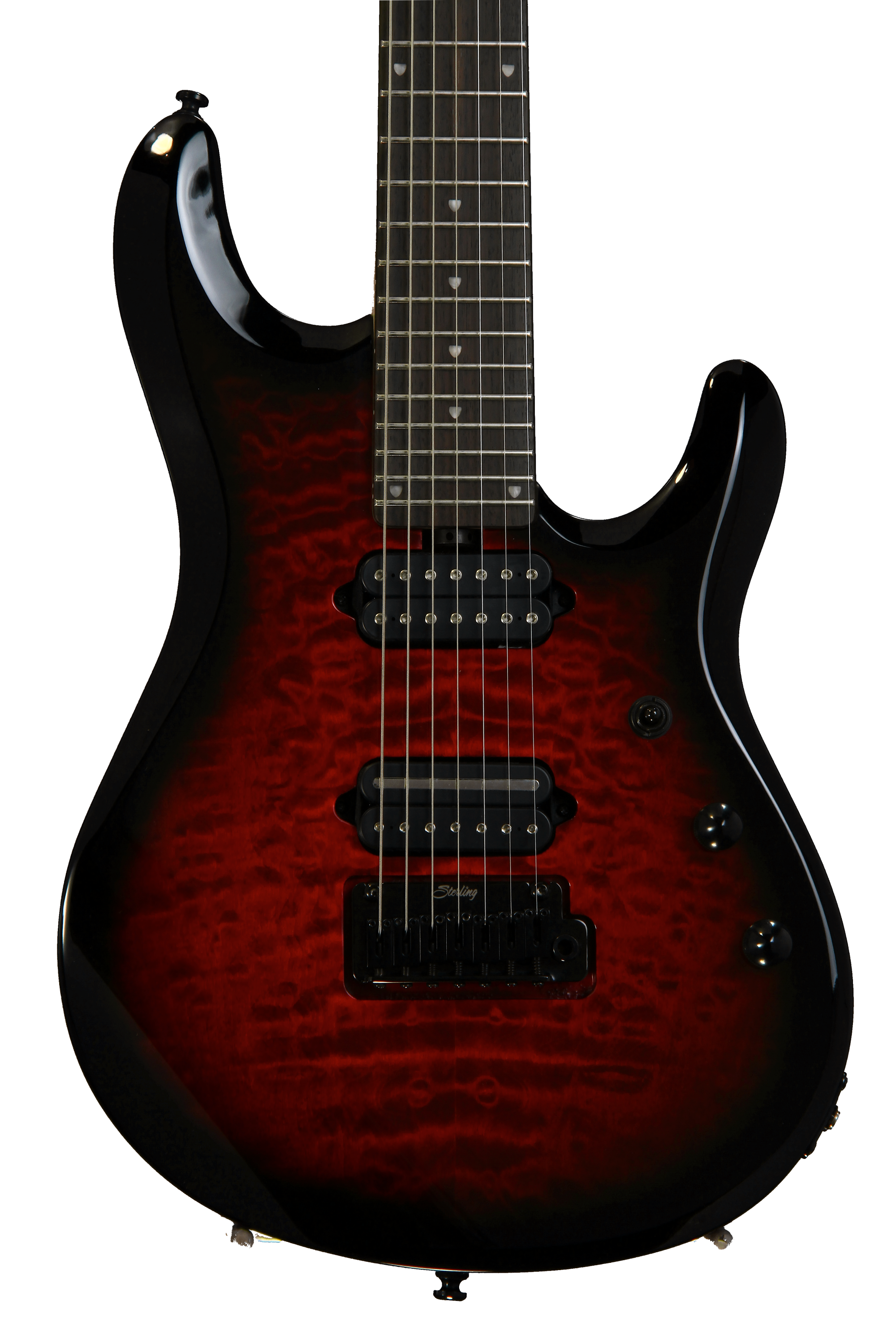 Sterling By Music Man JP170D Ruby Red Burst | Sweetwater